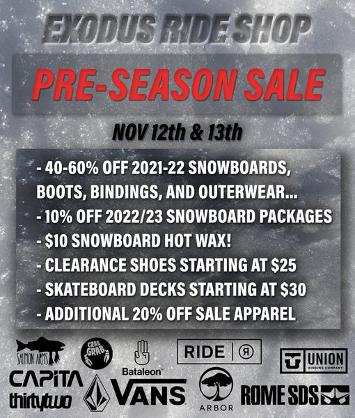 PRE-SEASON SALE