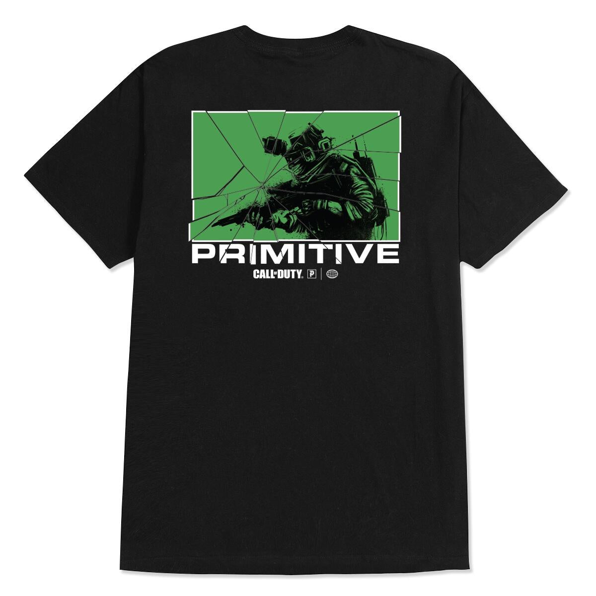 Black Alpha Call of Duty x Primitive Skate T-Shirt Back