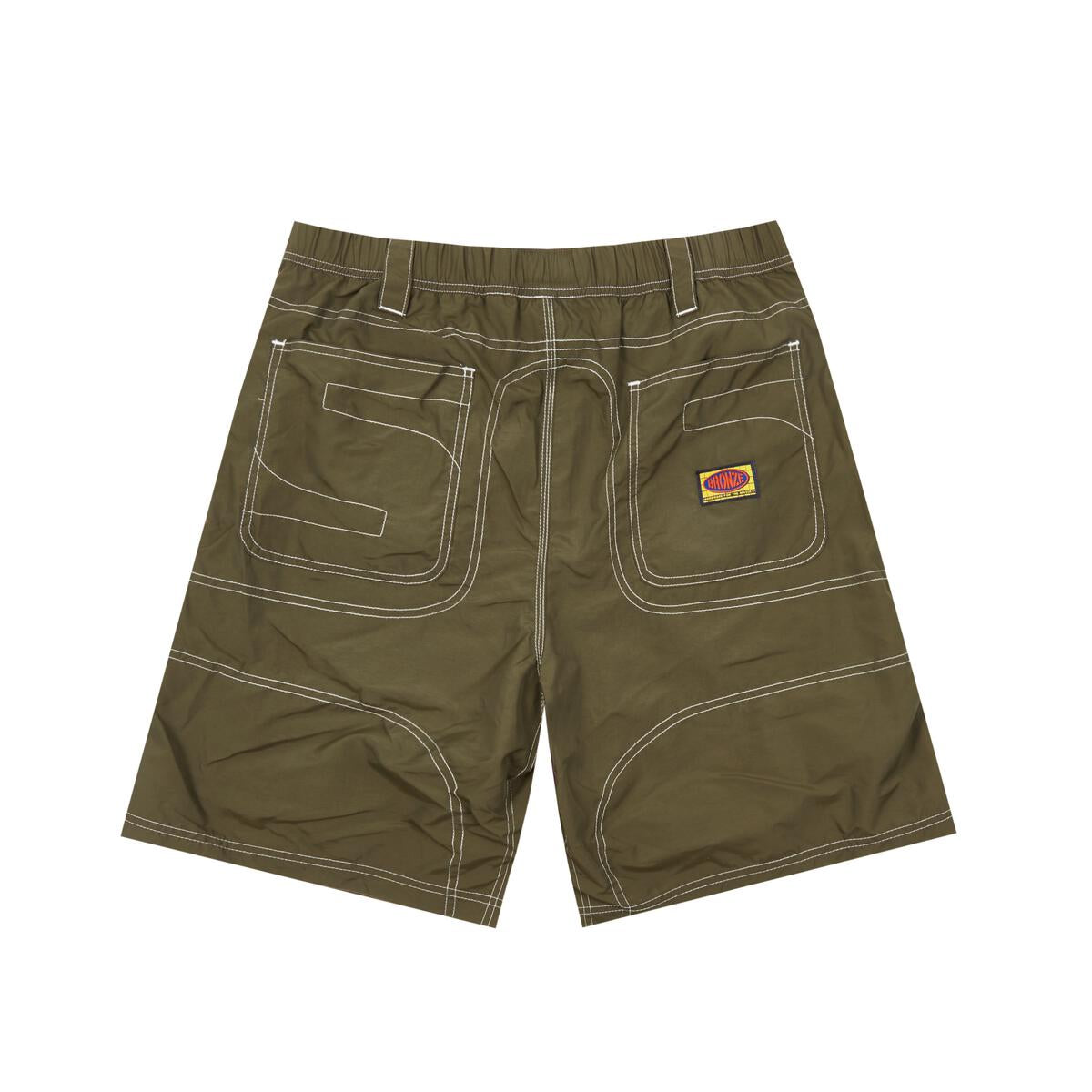 Olive Double Knee Bronze 56K Shorts Back