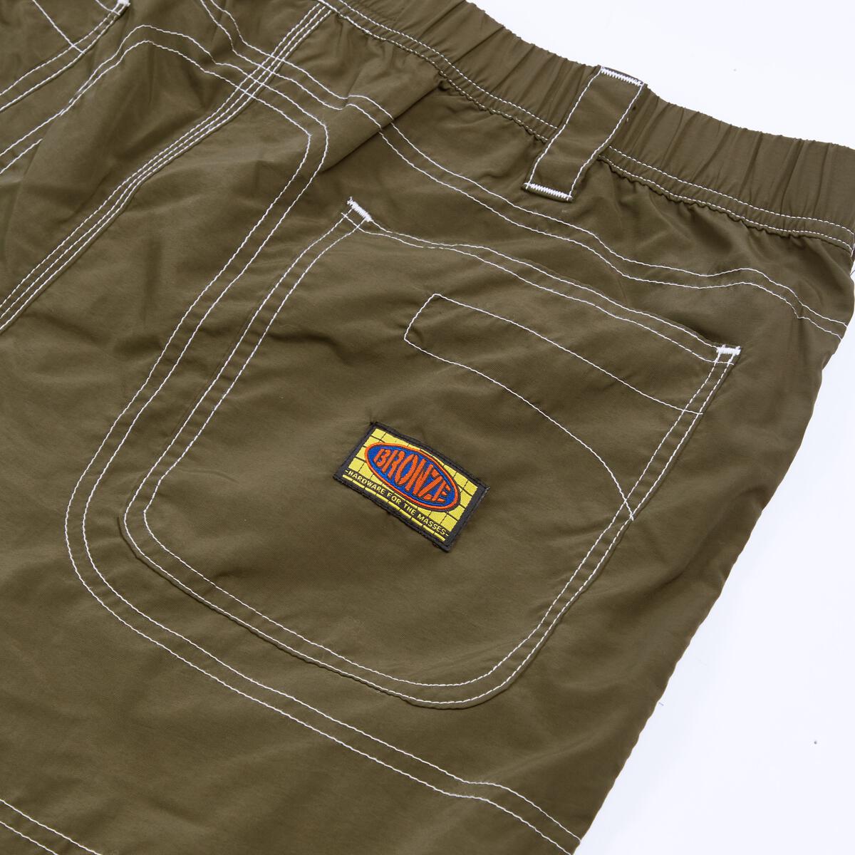 Olive Double Knee Bronze 56K Shorts Detail