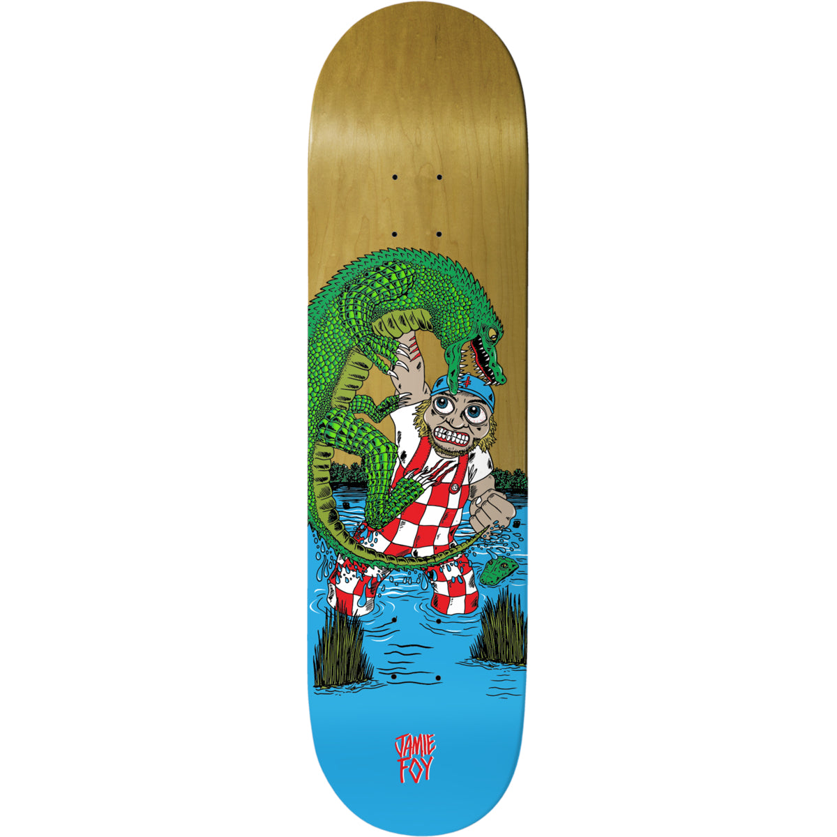 Jamie Foy Gator Attack Deathwish Skateboard Deck