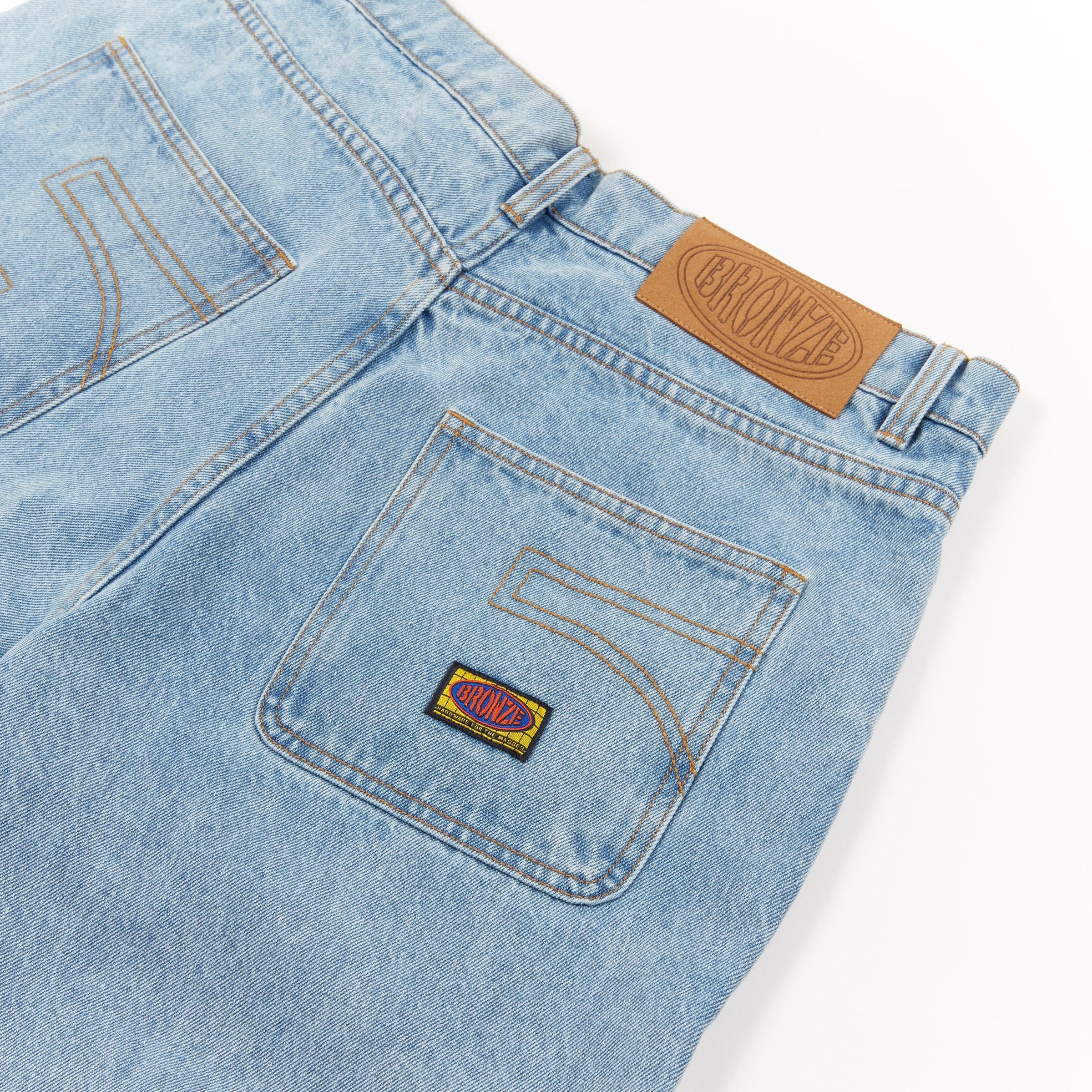 Light Blue Bronze 56 Denim Jeans Pockets