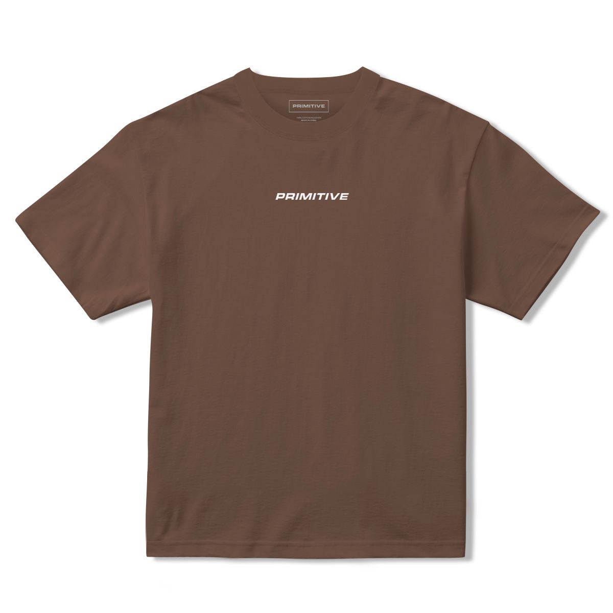 Brown Euro Slanted Heavyweight Primitive Tee