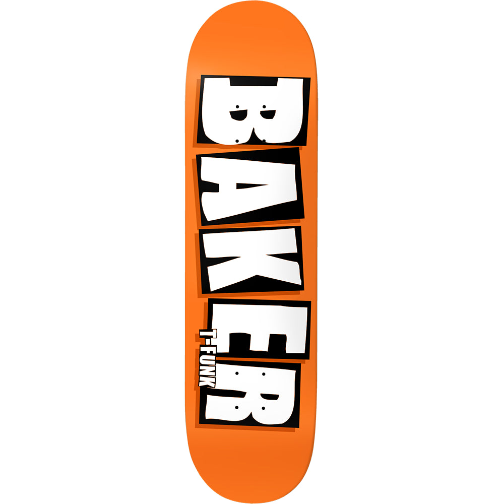 Neon Orange T-Funk Brand Name Logo Baker Deck