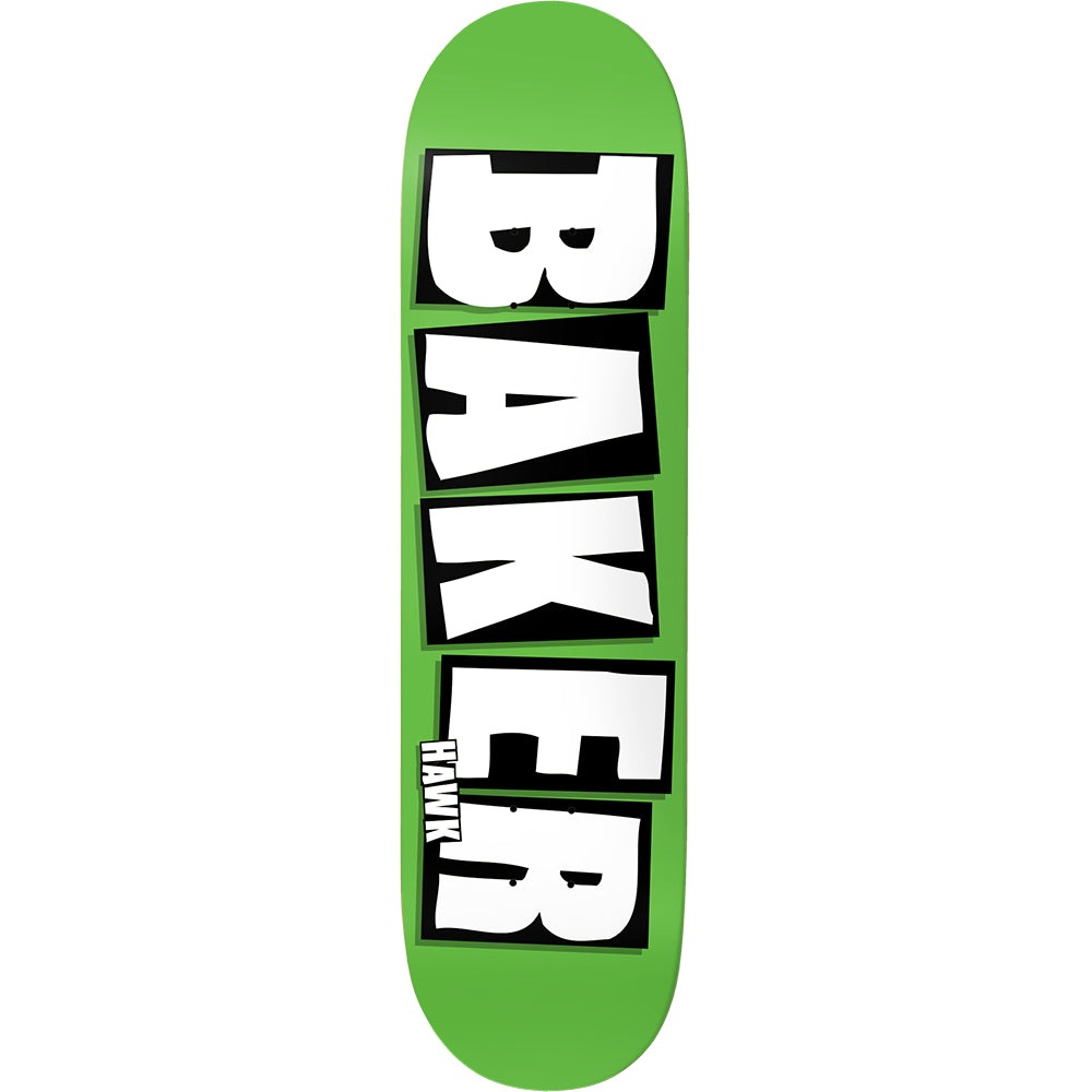 Neon Green Riley Hawk Brand Name Baker Deck