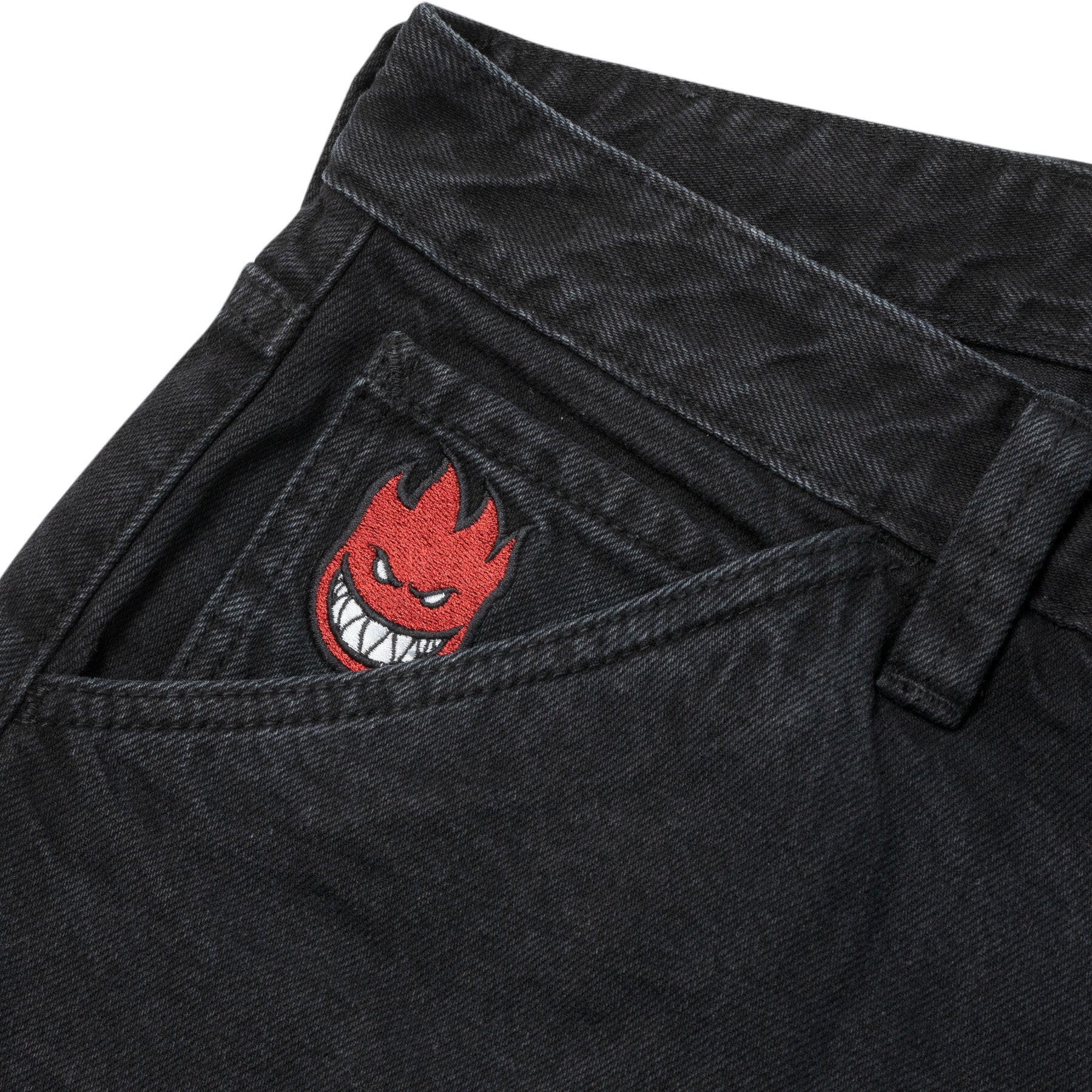 Black Bighead Fill Spitfire Denim Shorts