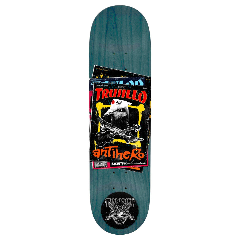 Antihero x Thrasher Trujillo Skateboard Deck - Blue Stain