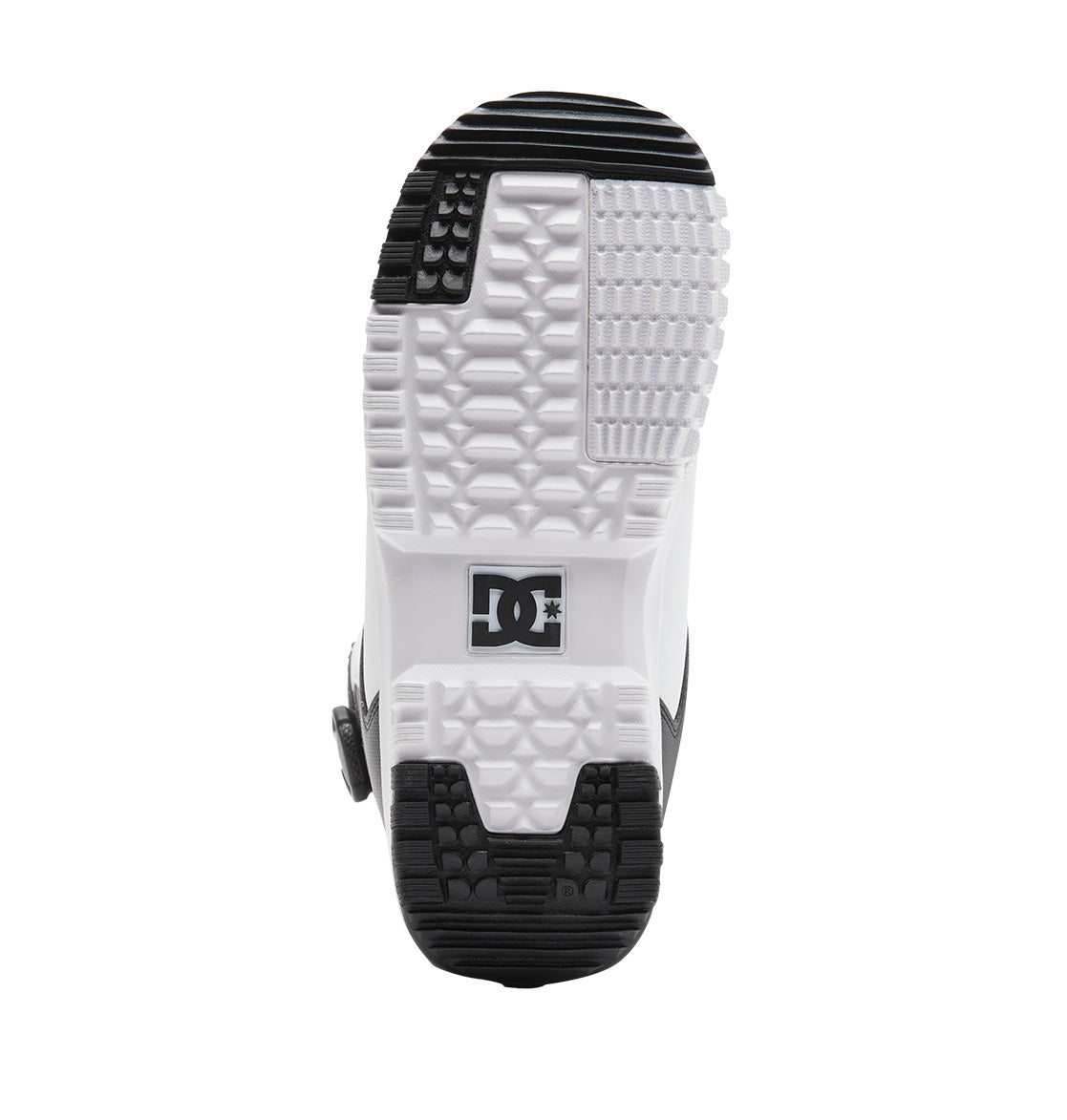 White/Black 2025 Control DC Snowboard Boots Bottom