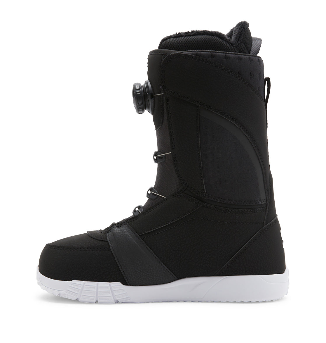 Black/White/Black Women's Lotus DC Snowboard Boots