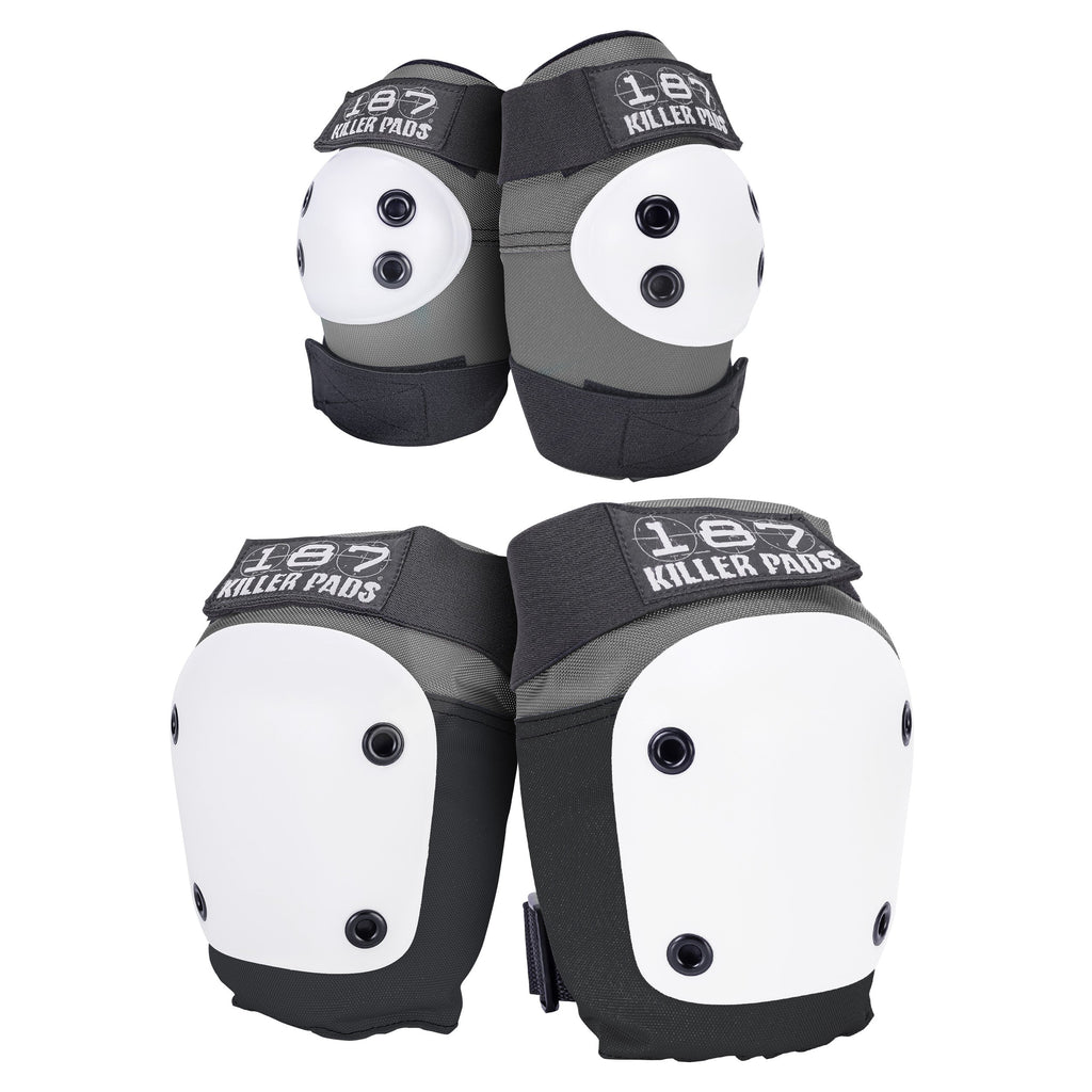 Grey/Black Elbow/Knee 187 Pad Pack