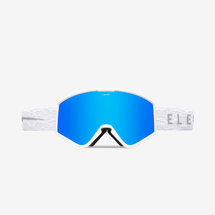 Matte White Neuron EK1 Small Electric Snow Goggles Front