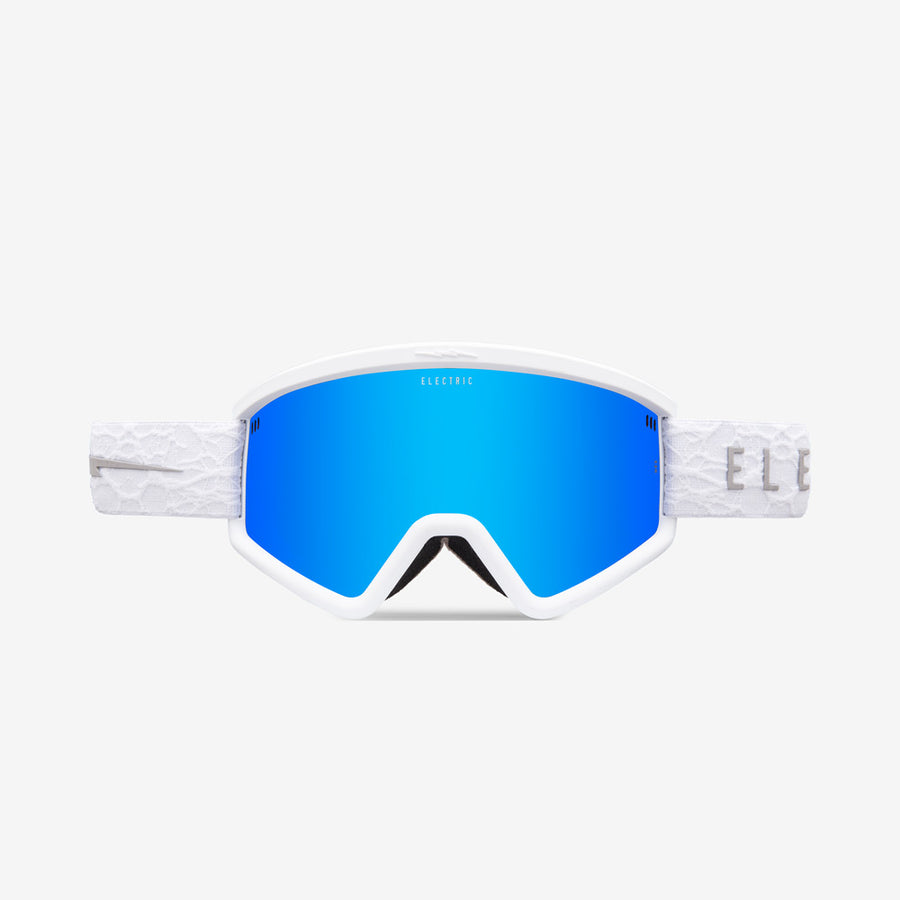 Matte White Neuron Hex Electric Snowboard Goggles