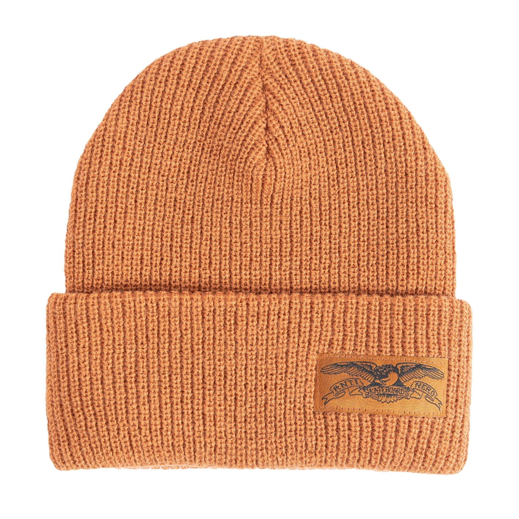 Brown Stock Label Cuff Antihero Beanie