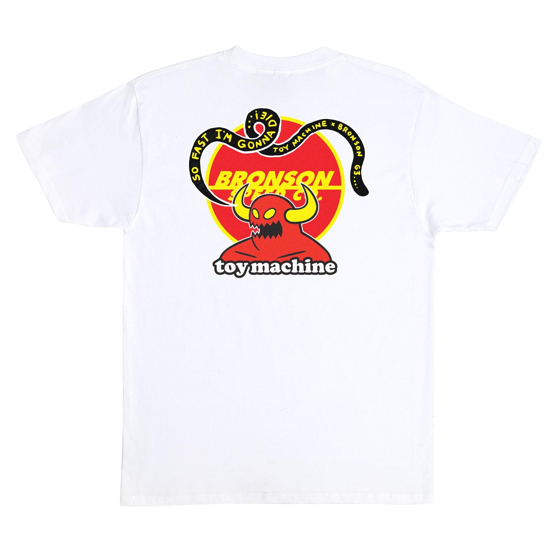 bronson x toy machine tee white back