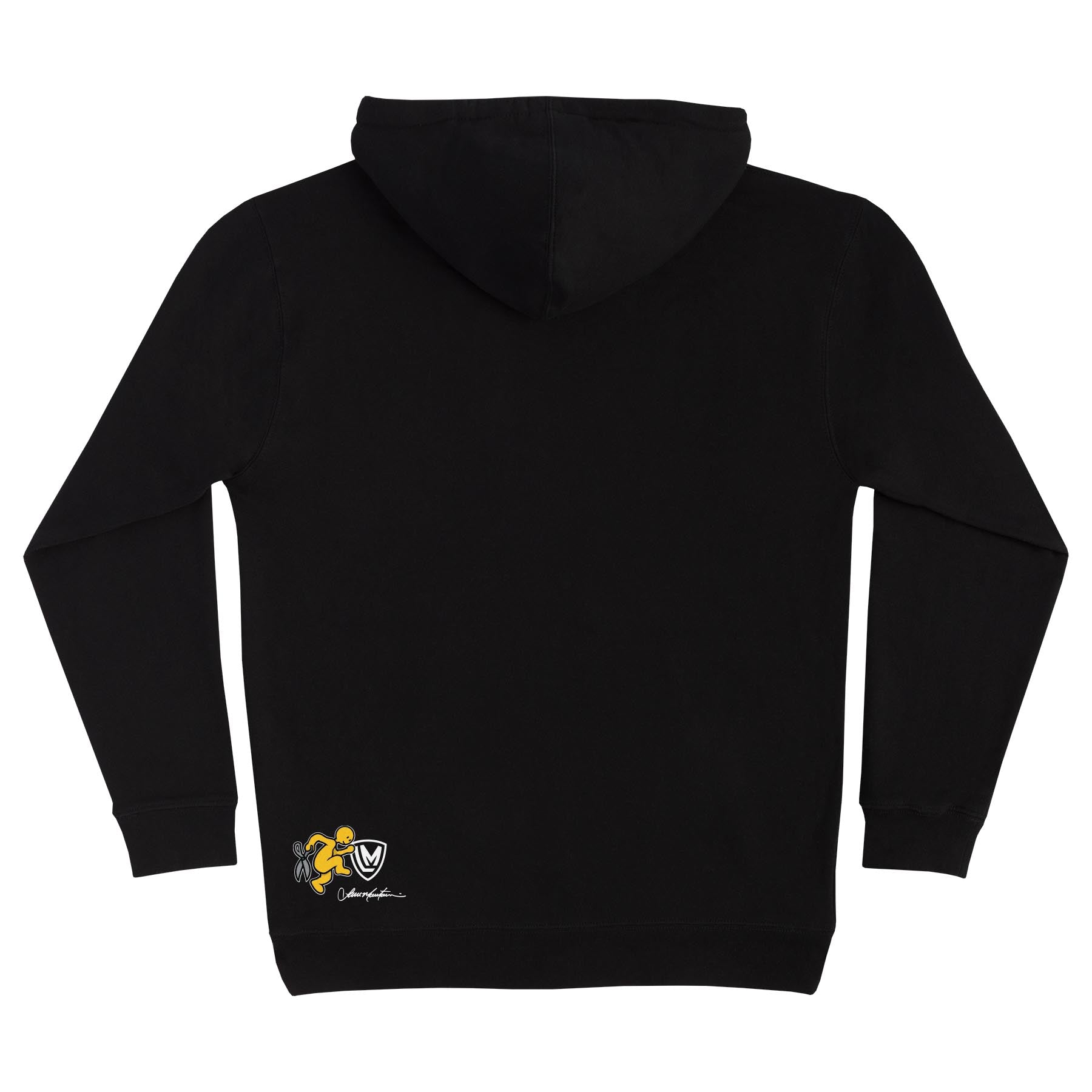 independent lance mountain ransom pullover hoodie black back