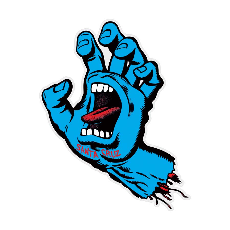 Santa Cruz Screaming Hand Sticker 7.9"