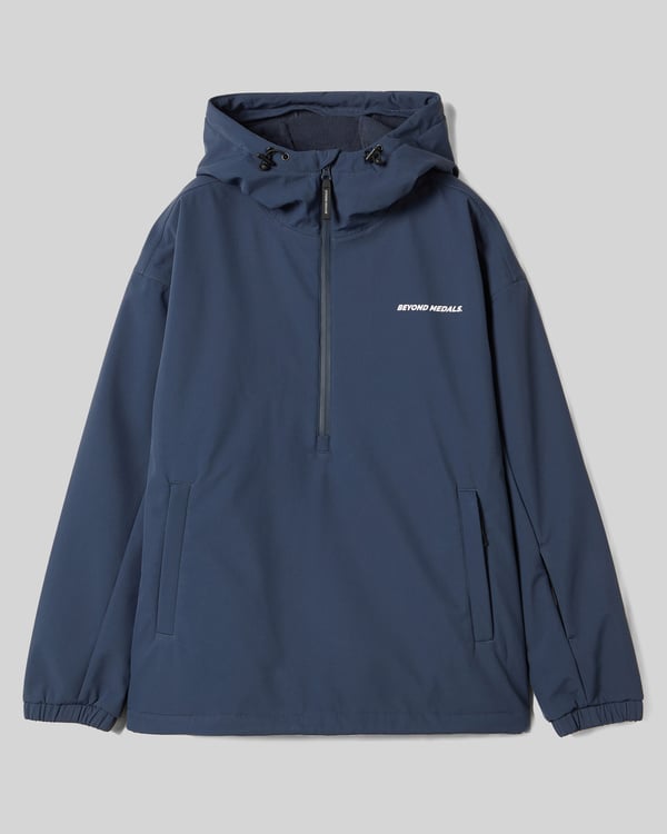 Blue Half Zip Beyond Medals Softshell Hoodie