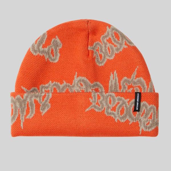 Orange 90s Spike Beyond Medals Beanie