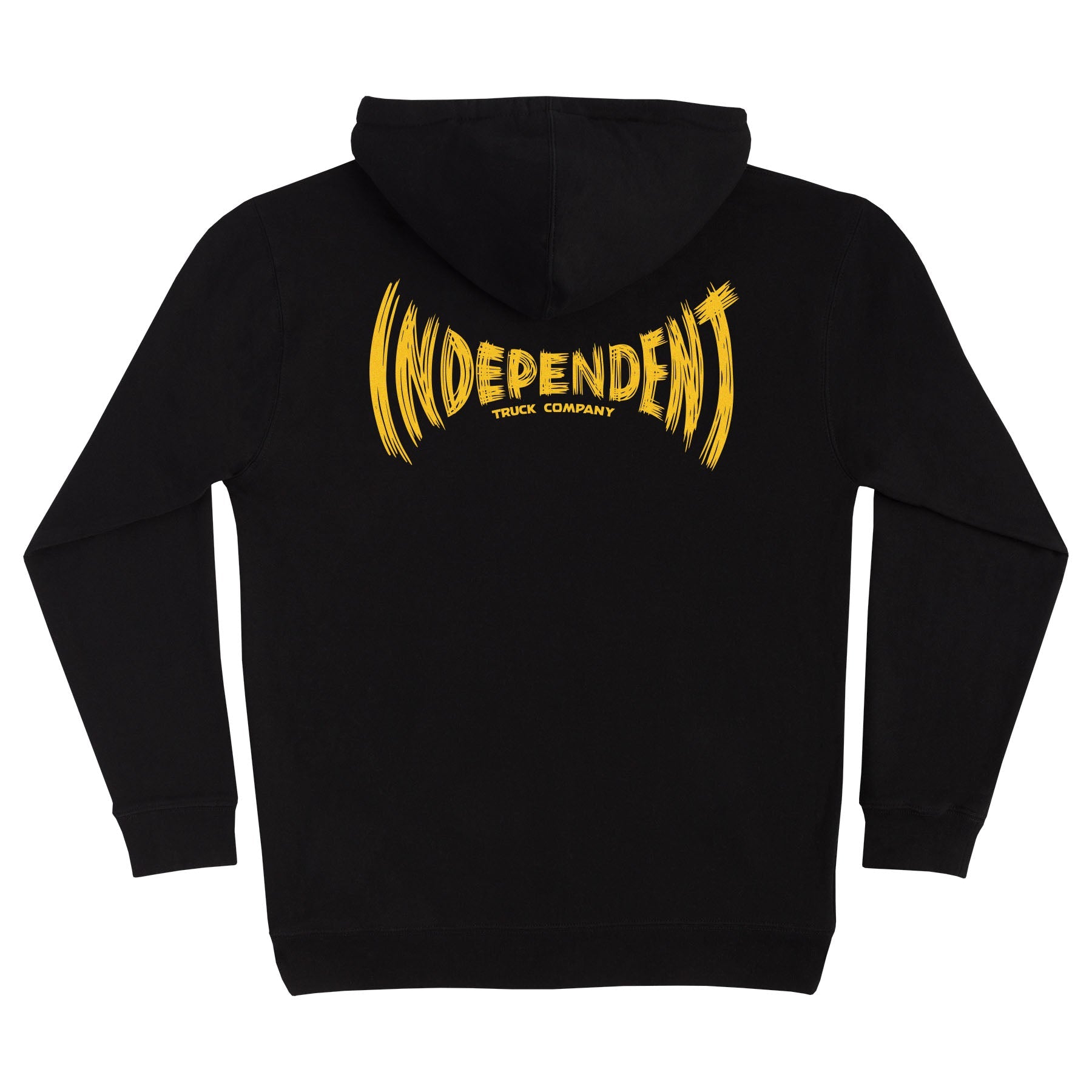 Black Carved Span Independent Trucks Hoodie Back