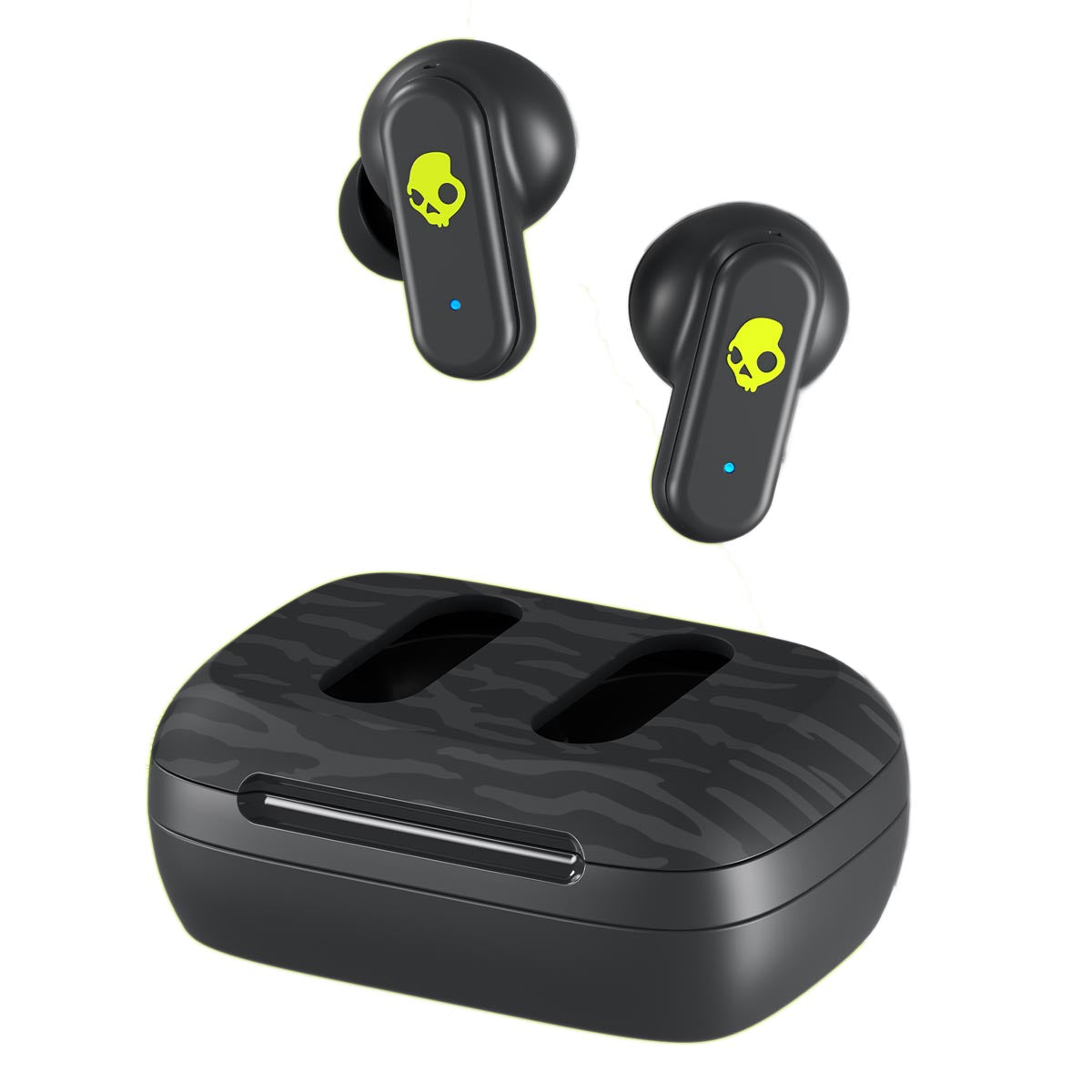 Black Acid Snow Camo Dime 3 Skullcandy Wireless Ear Buds