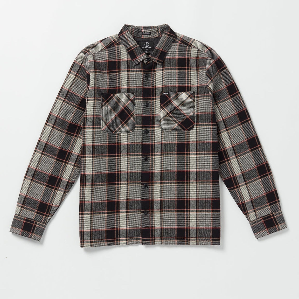 Dirty White Brickstone Lined Volcom Flannel Shirt