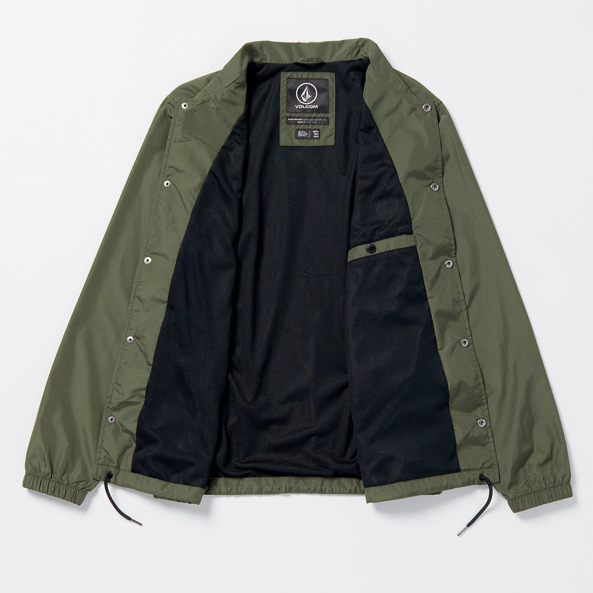 Squadron Green Skate Vitals Volcom Coaches Jacket