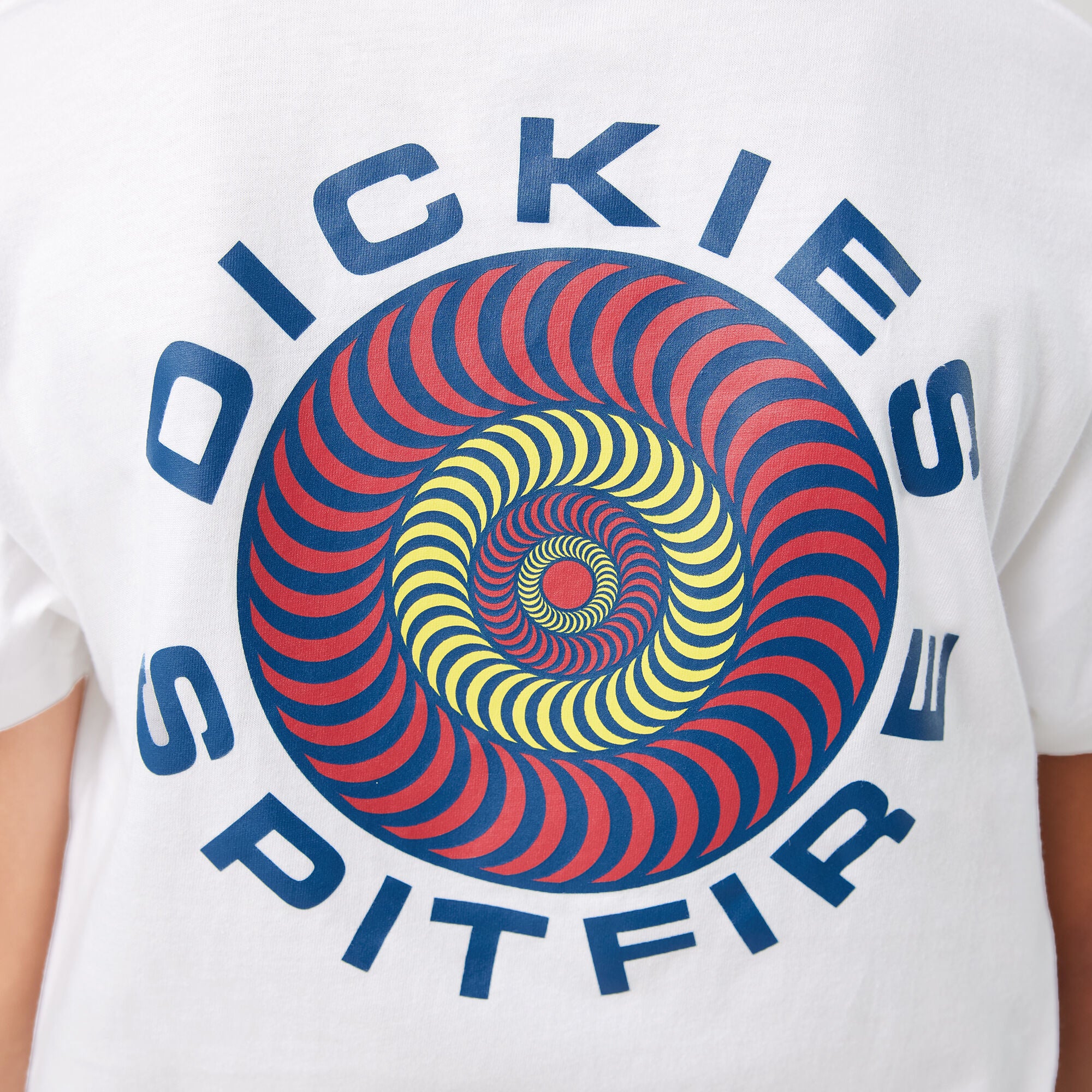 White Spitfire X Dickies Skateboard Tee Logo