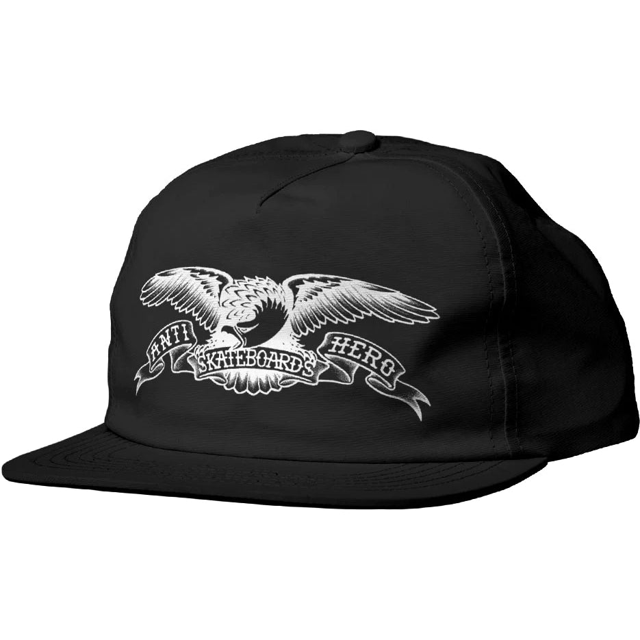 Black Basic Eagle Antihero Snapback