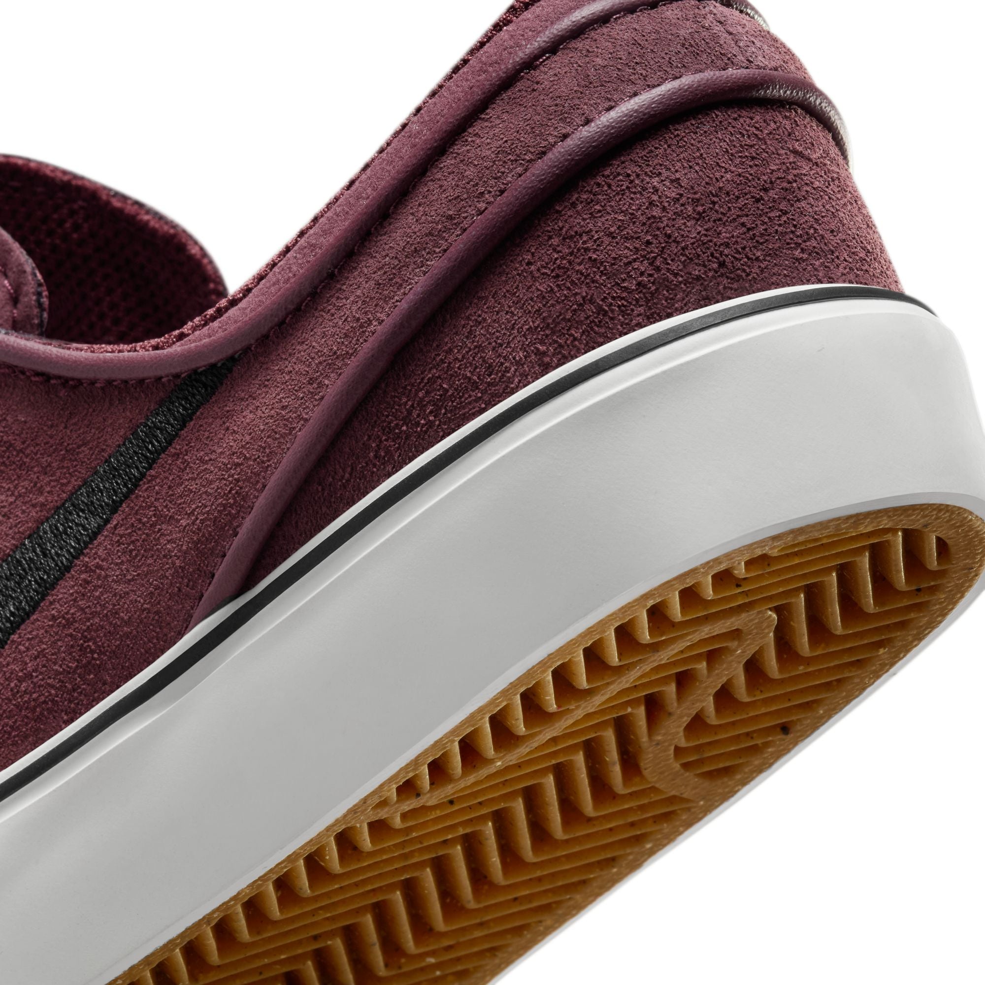 Burgundy Crush Big Kids Nike SB Stefan Janoski Skate Shoe Detail