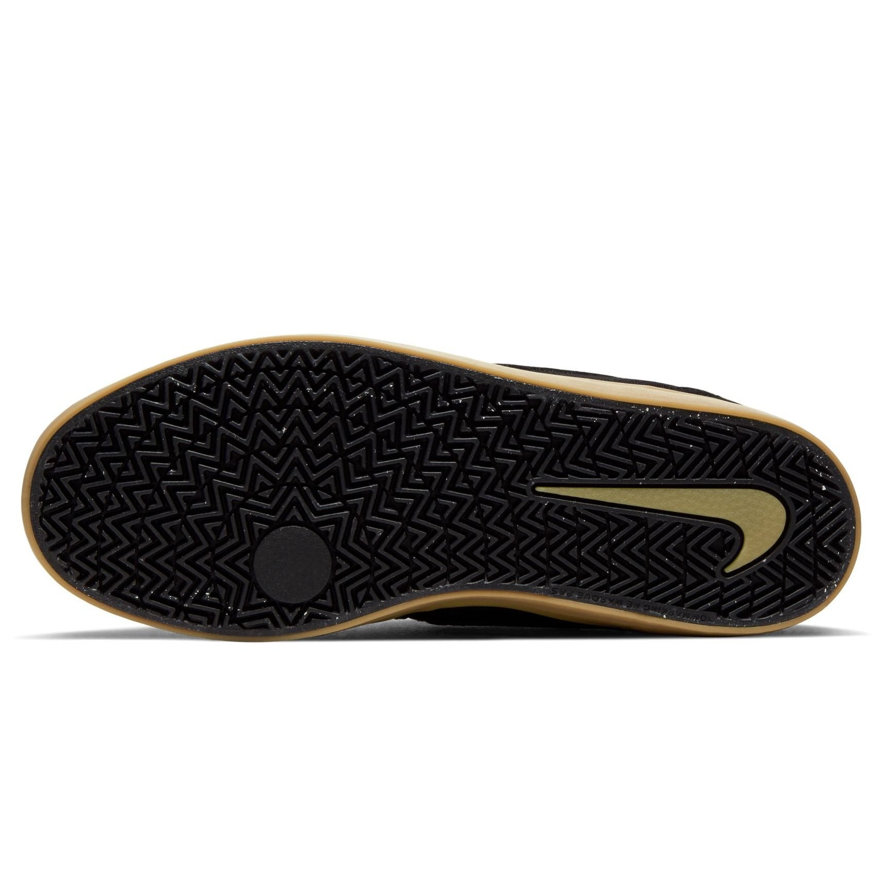 Black/Gum Big Kids Check Nike SB Shoe Bottom