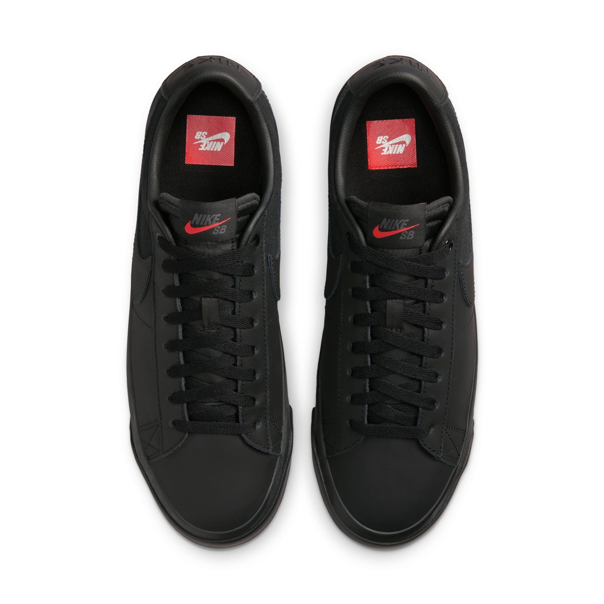 Black ISO GT Blazer Low Pro Nike SB Skate Shoe Top