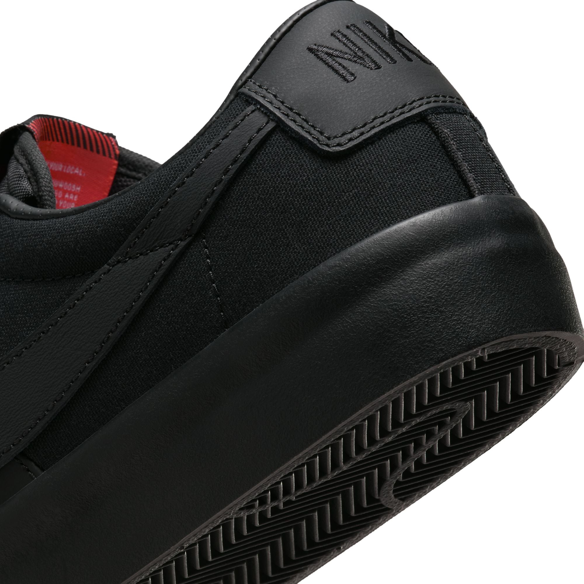 Black ISO GT Blazer Low Pro Nike SB Skate Shoe Detail