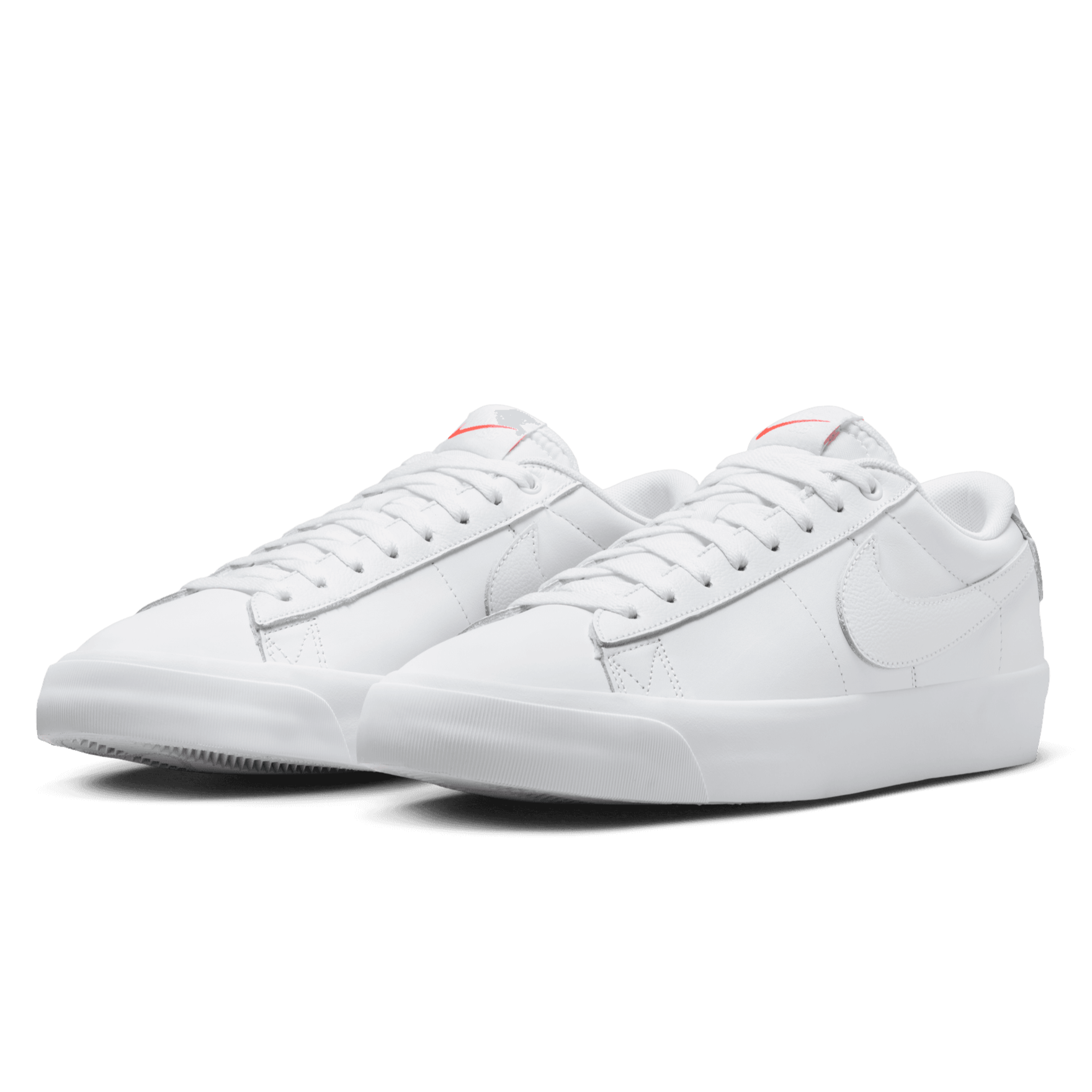 White Leather ISO GT Blazer Low Nike SB Skate Shoe Front