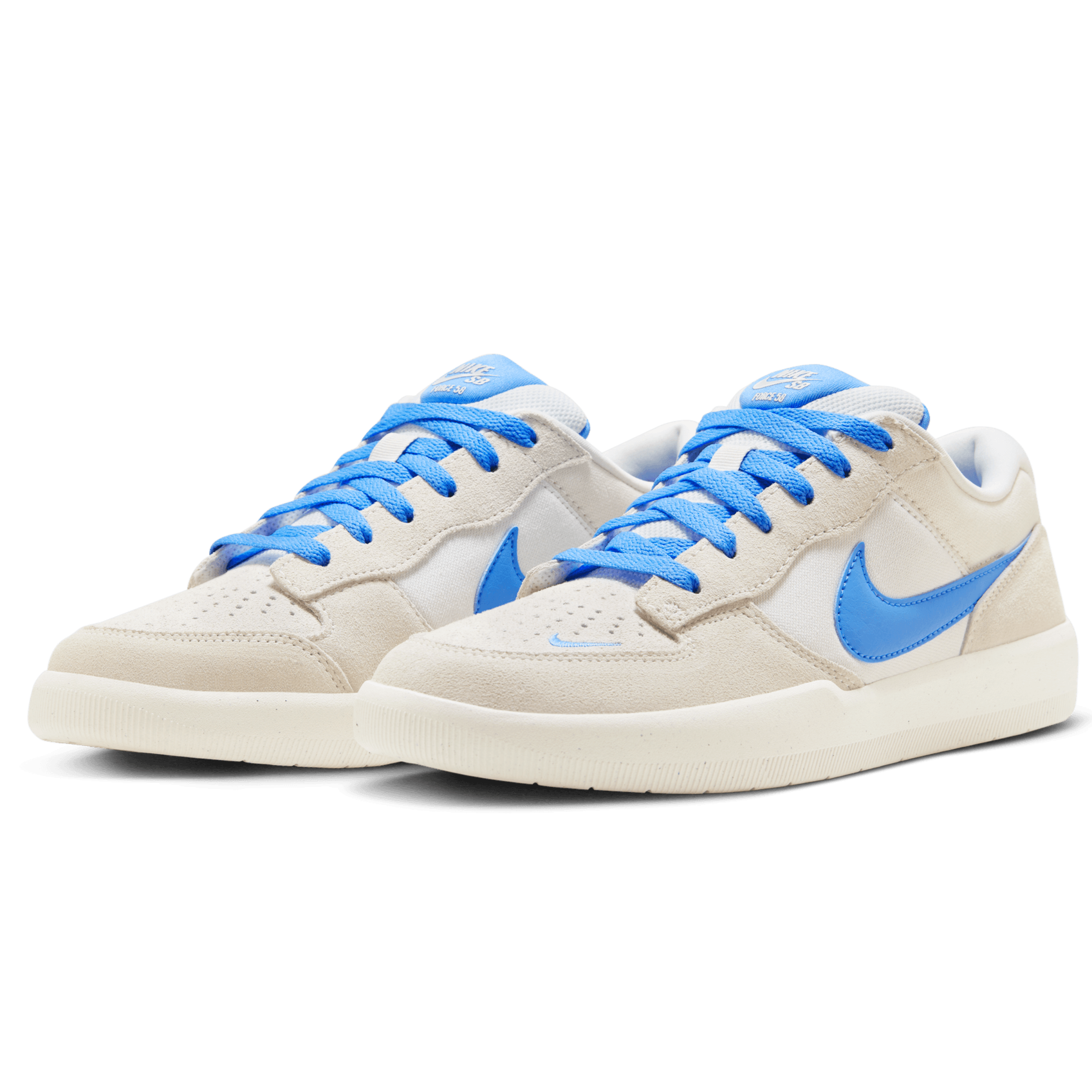 Summit White/University Blue Force 58 Nike SB Skate Shoe Front