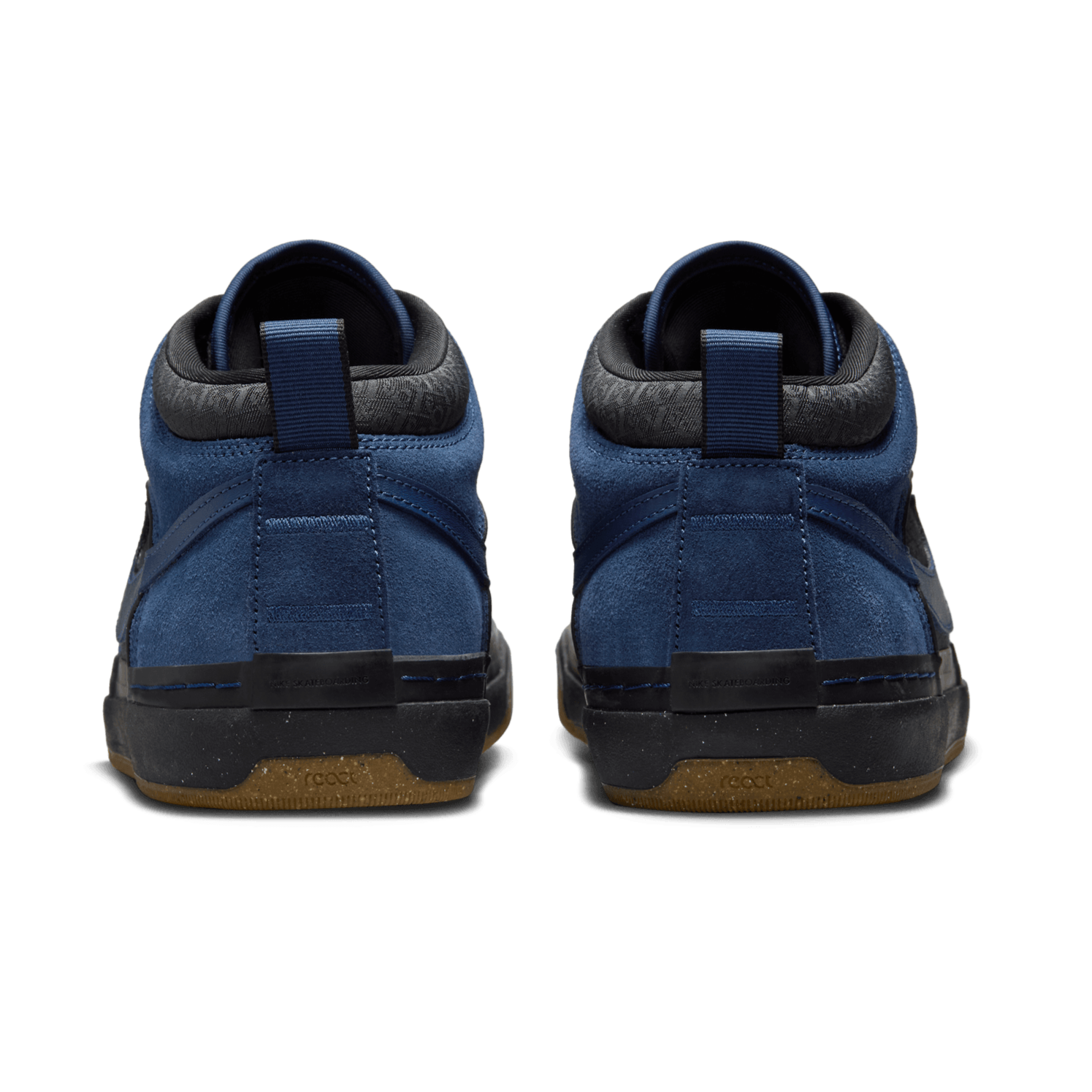 Navy Leo React Nike SB Skate Shoe Back