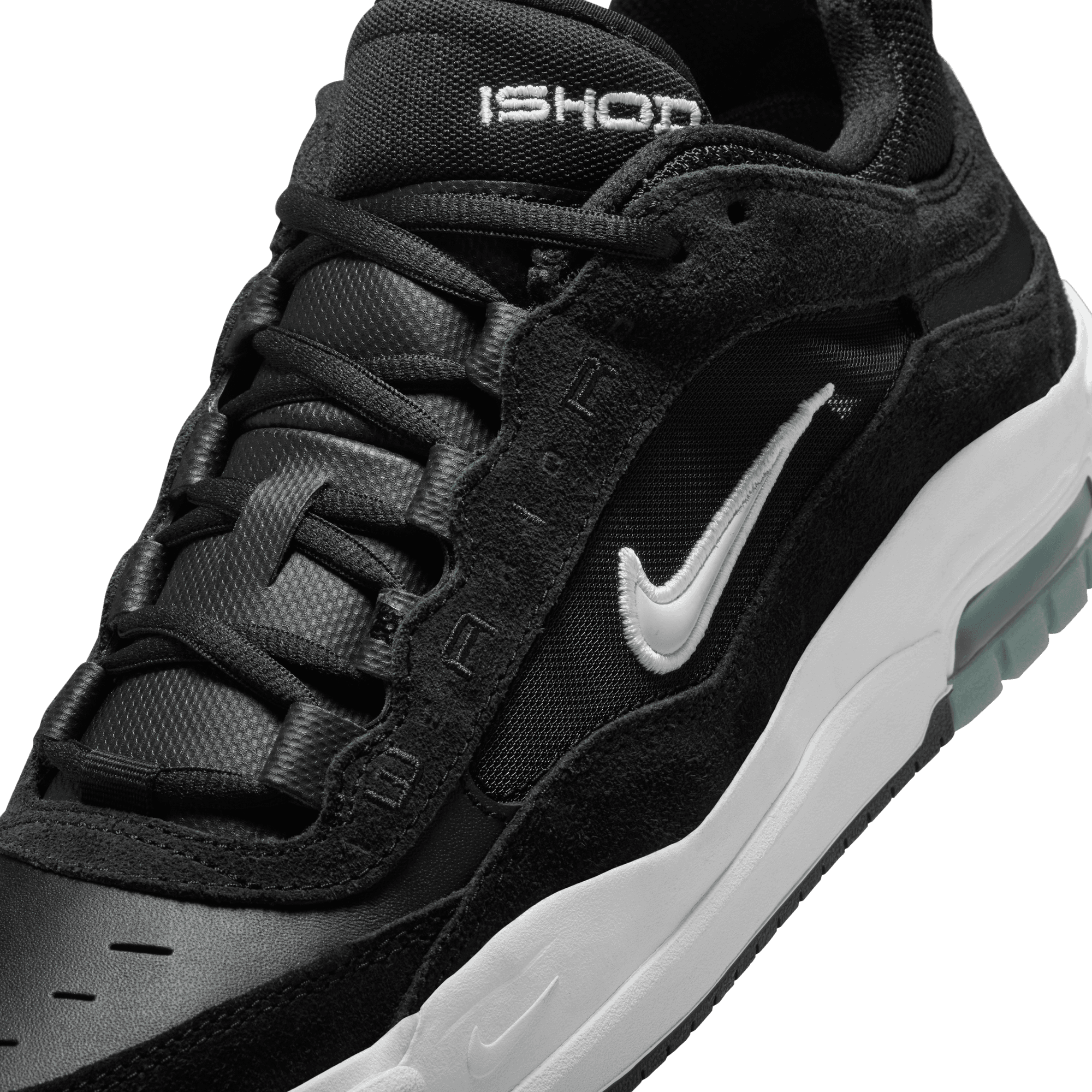 Black/White Ishod Wair Airmax 2 Nike SB Skate Shoe Detail