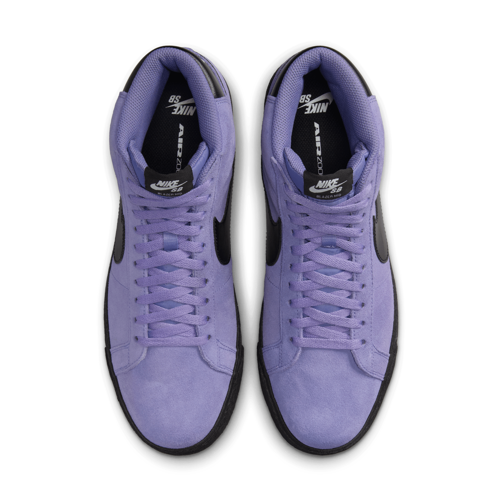 Dusty Amethyst Blazer Mid Nike SB Skate Shoe Top