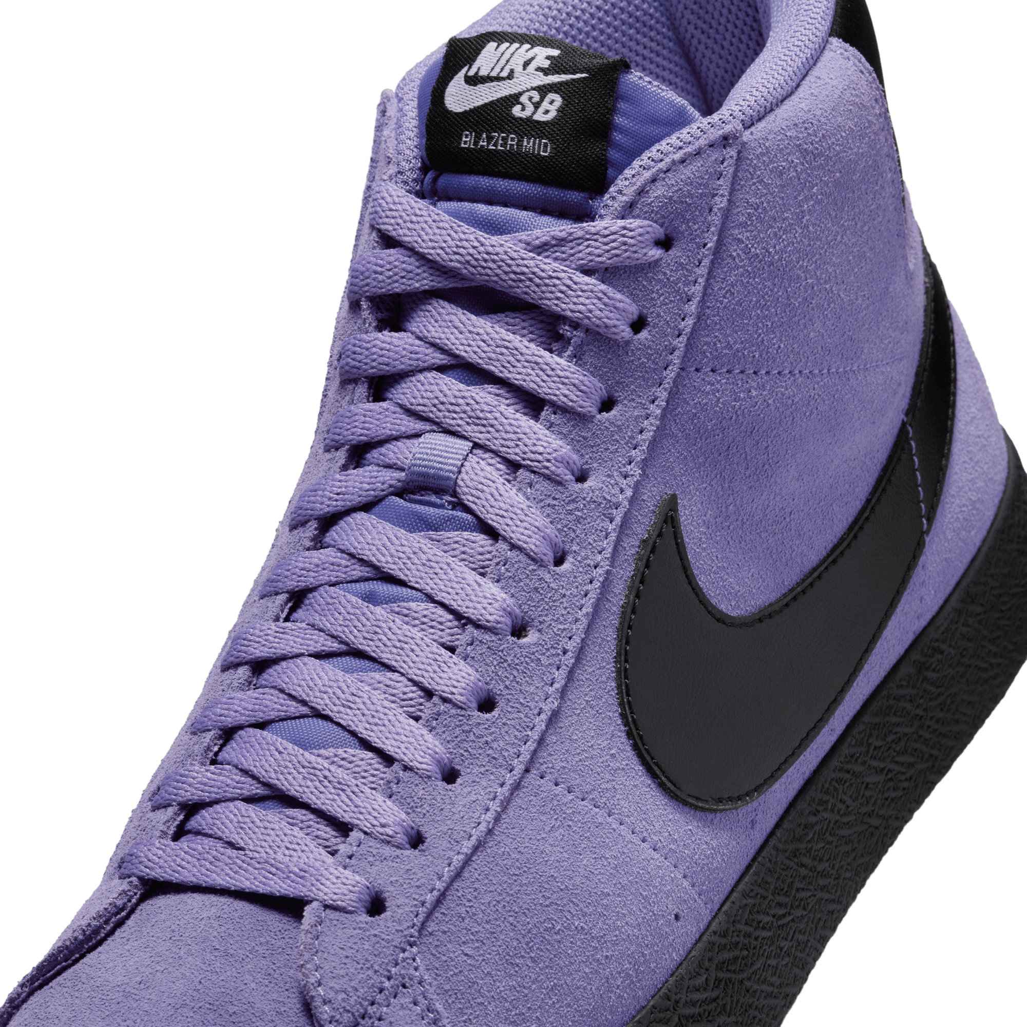 Dusty Amethyst Blazer Mid Nike SB Skate Shoe Detail