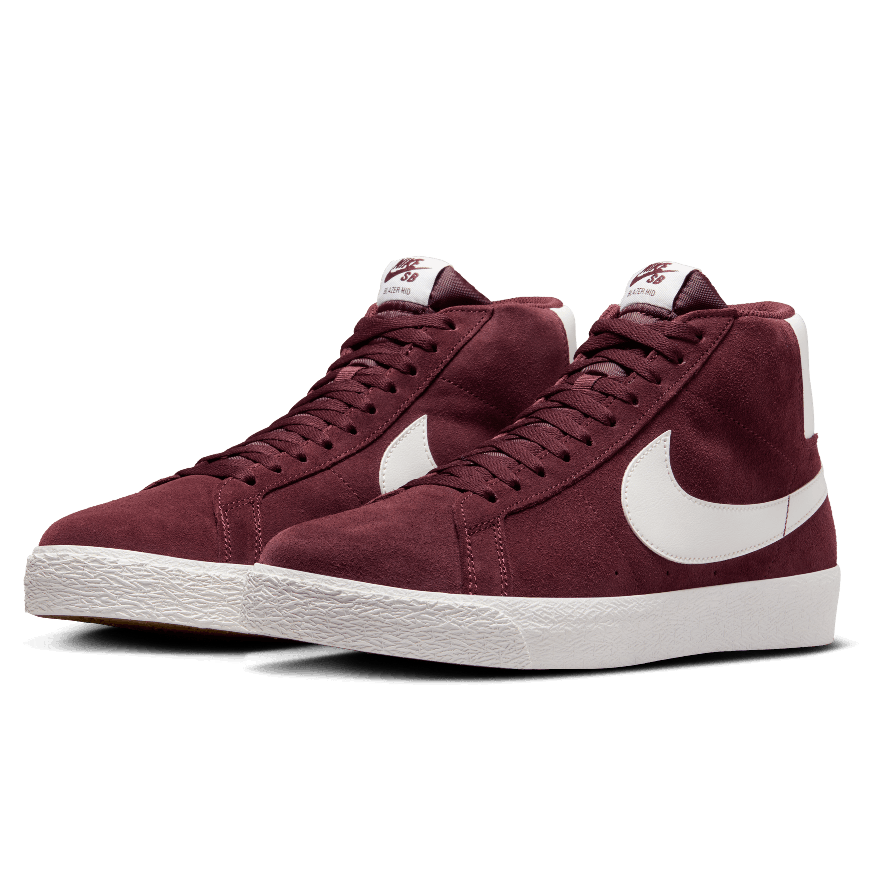 Burgundy Crush Blazer Mid Nike SB Skate Shoe Front