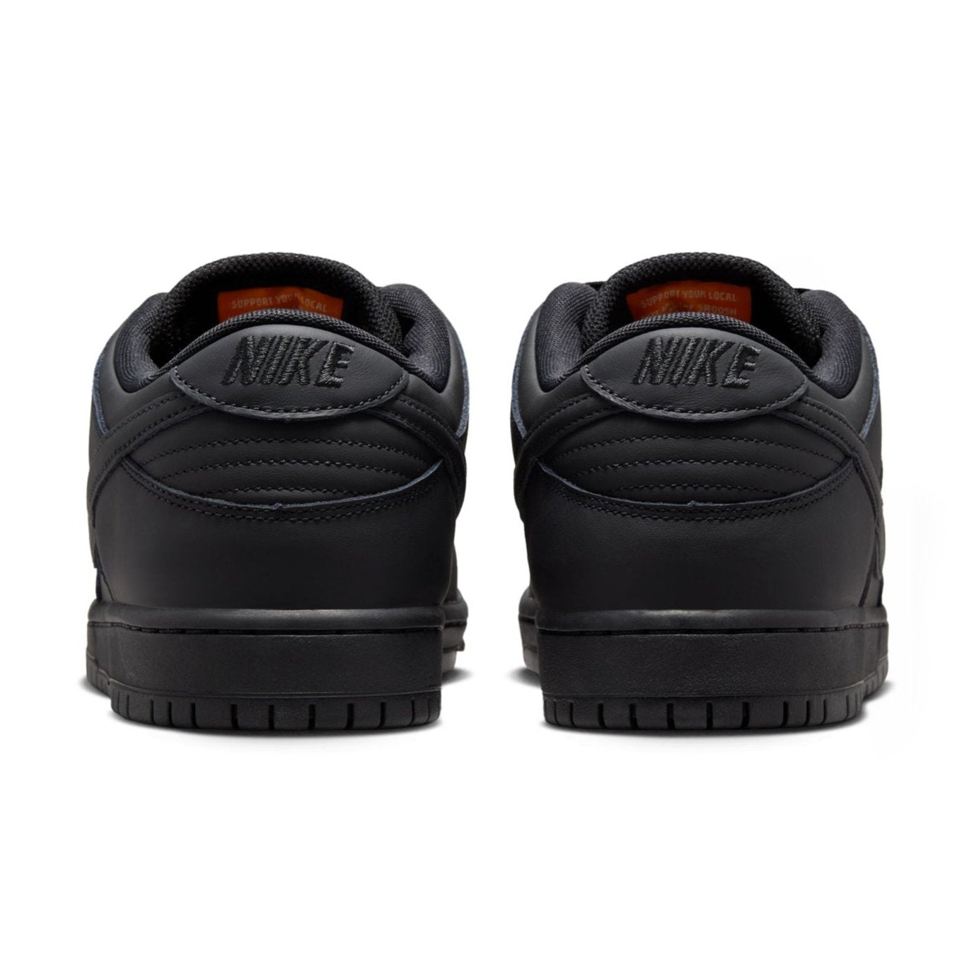 Triple Black Nike SB Dunk Low Pro Skate Shoe Back