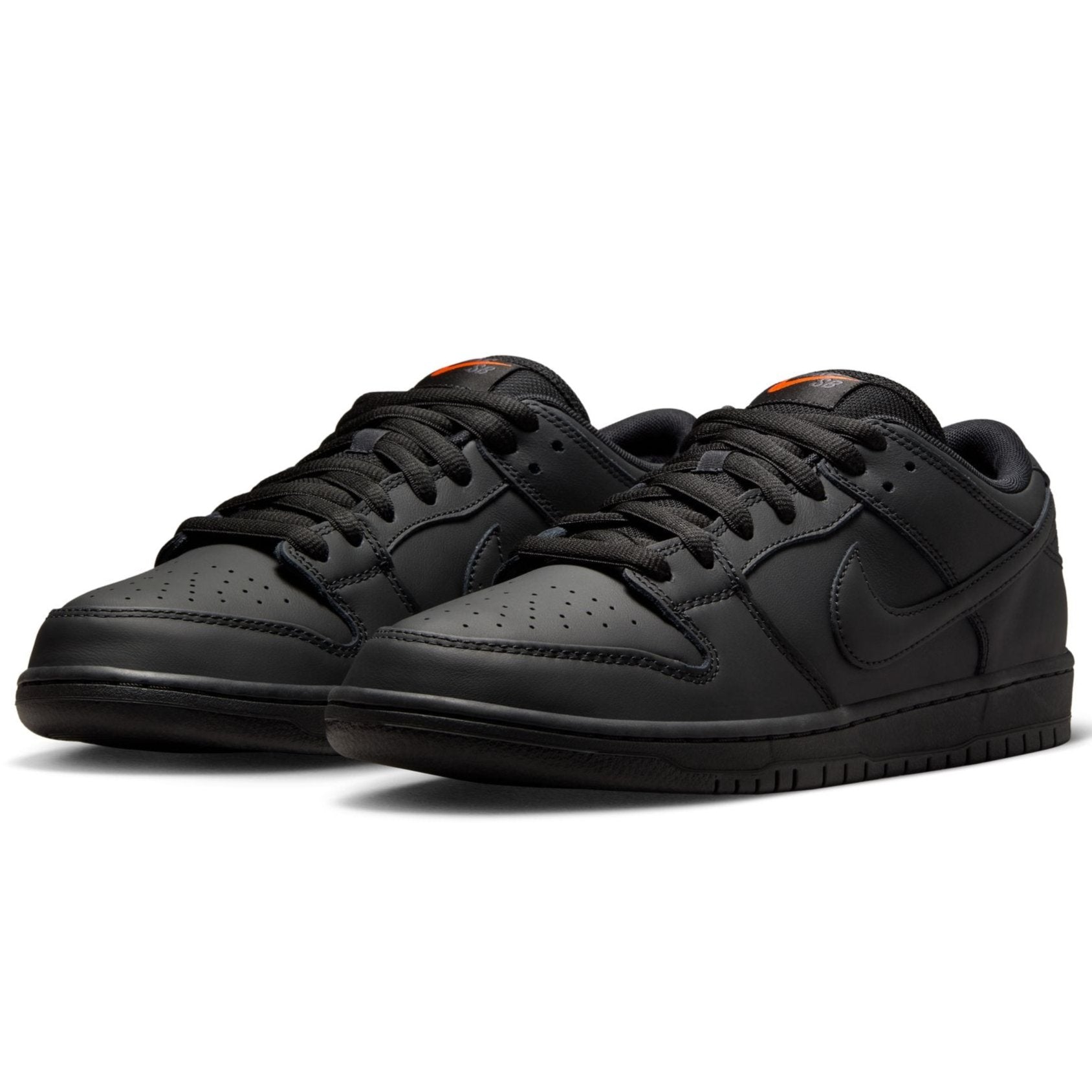 Triple Black Nike SB Dunk Low Pro Skate Shoe Front