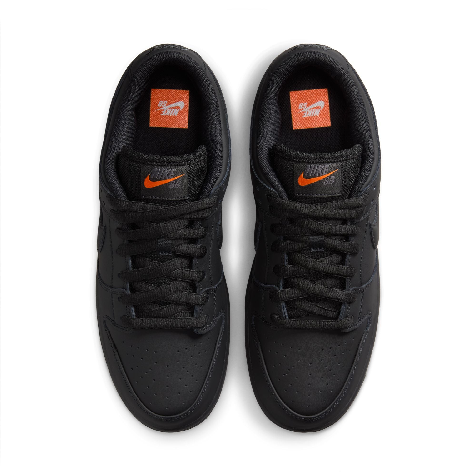 Triple Black Nike SB Dunk Low Pro Skate Shoe Top