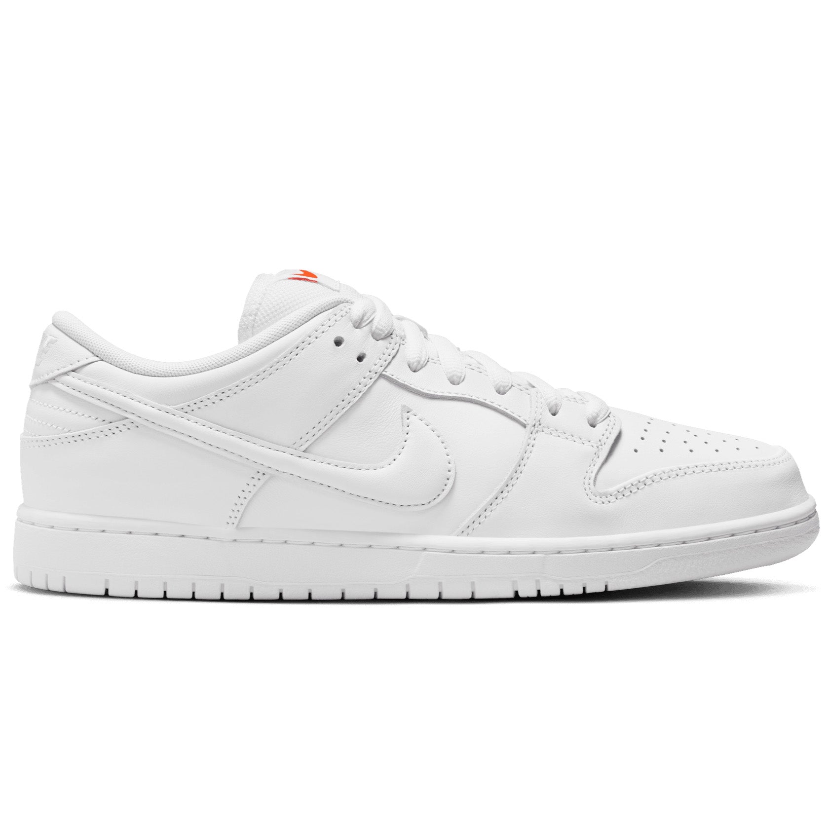 Triple White ISO Nike SB Dunk Low Pro Skate Shoe