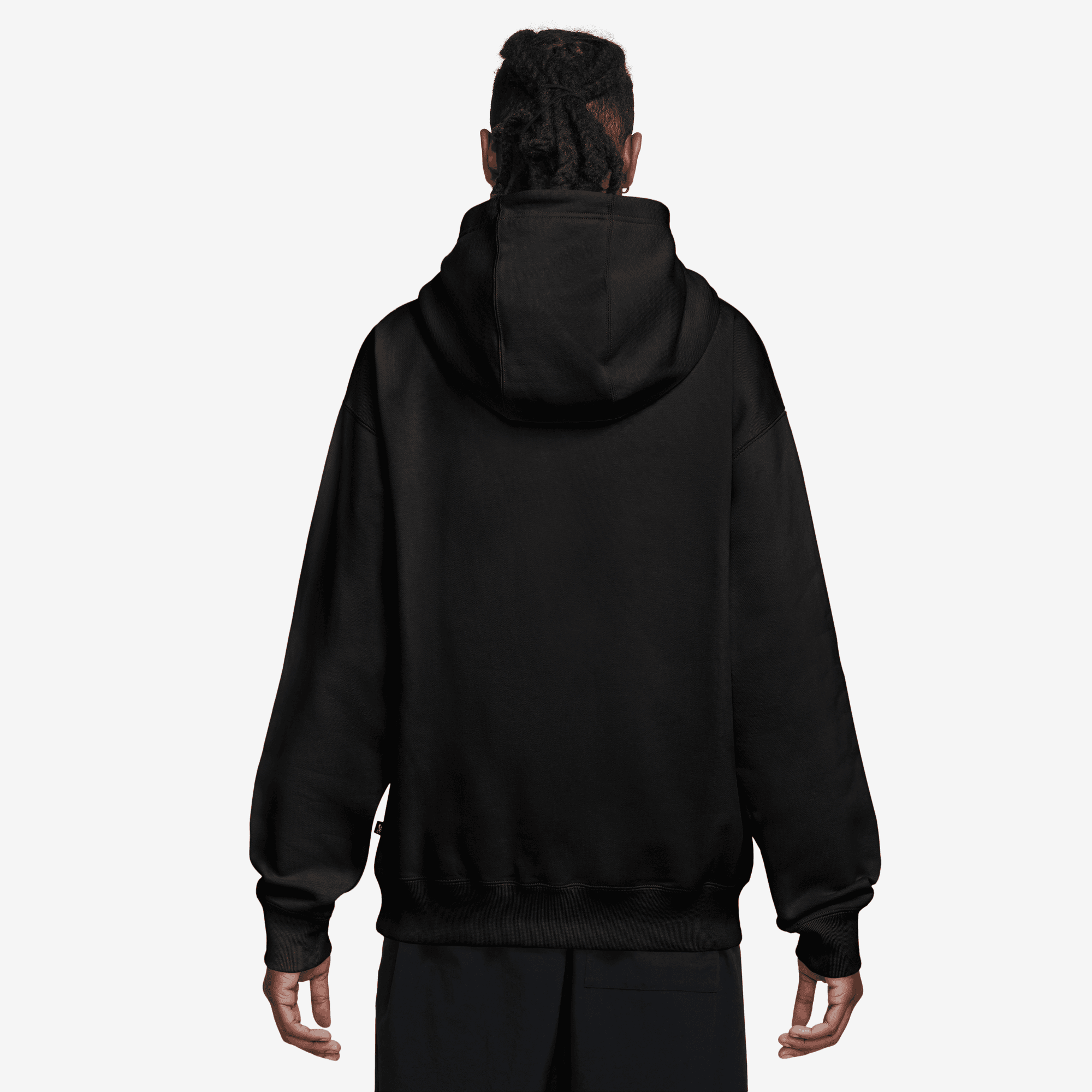 Black/White Fleece Skate Nike SB Hoodie Back