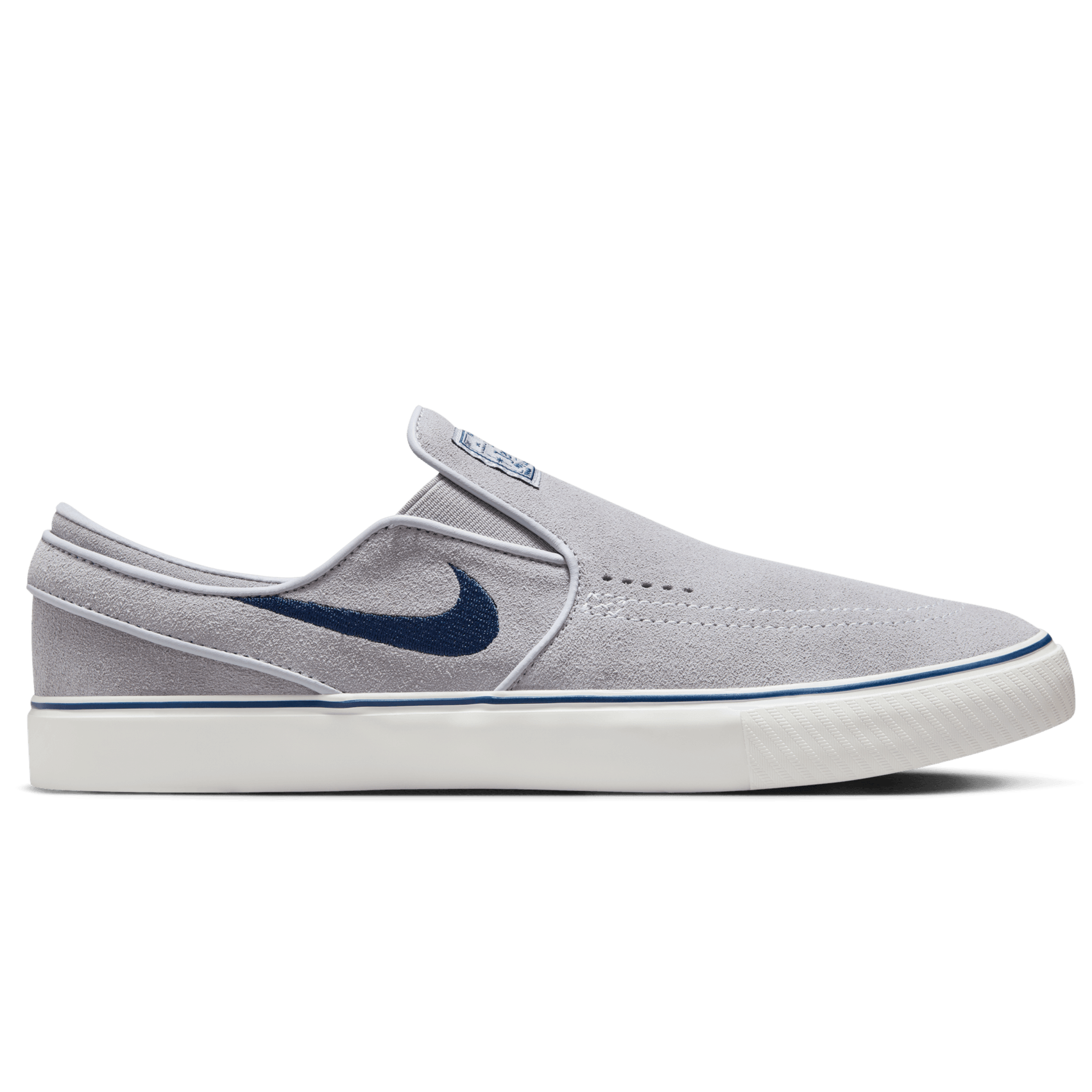 Wolf Grey Janoski+ Nike SB Slip On Skate Shoe