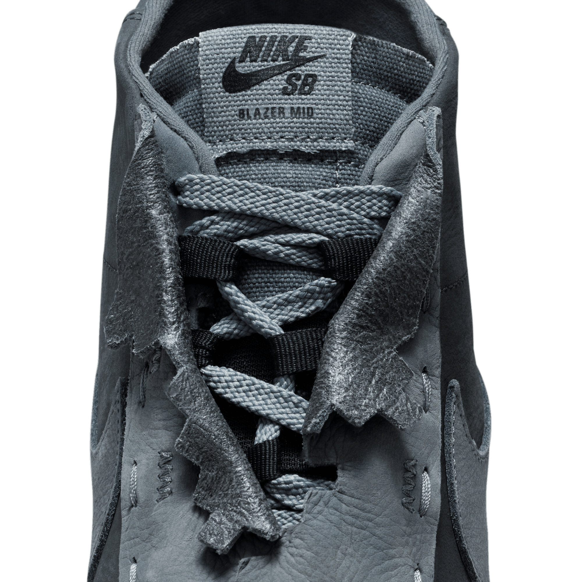 Anthracite Quickstrike Di'orr Blazer Mid Nike SB Skate Shoe Detail