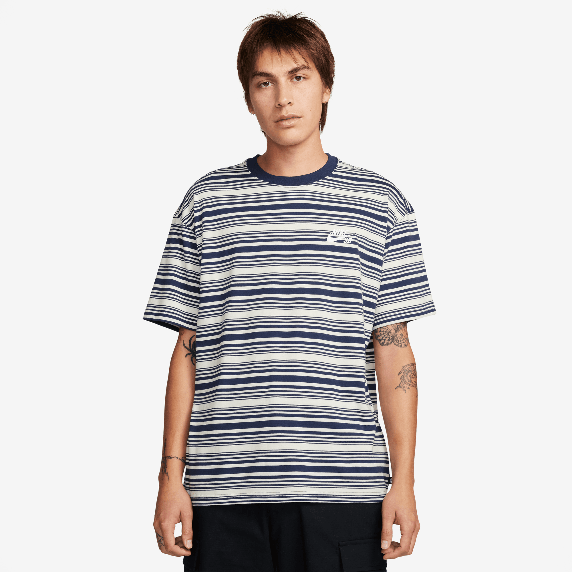 Max90 Midnight Navy Striped Nike SB Tee