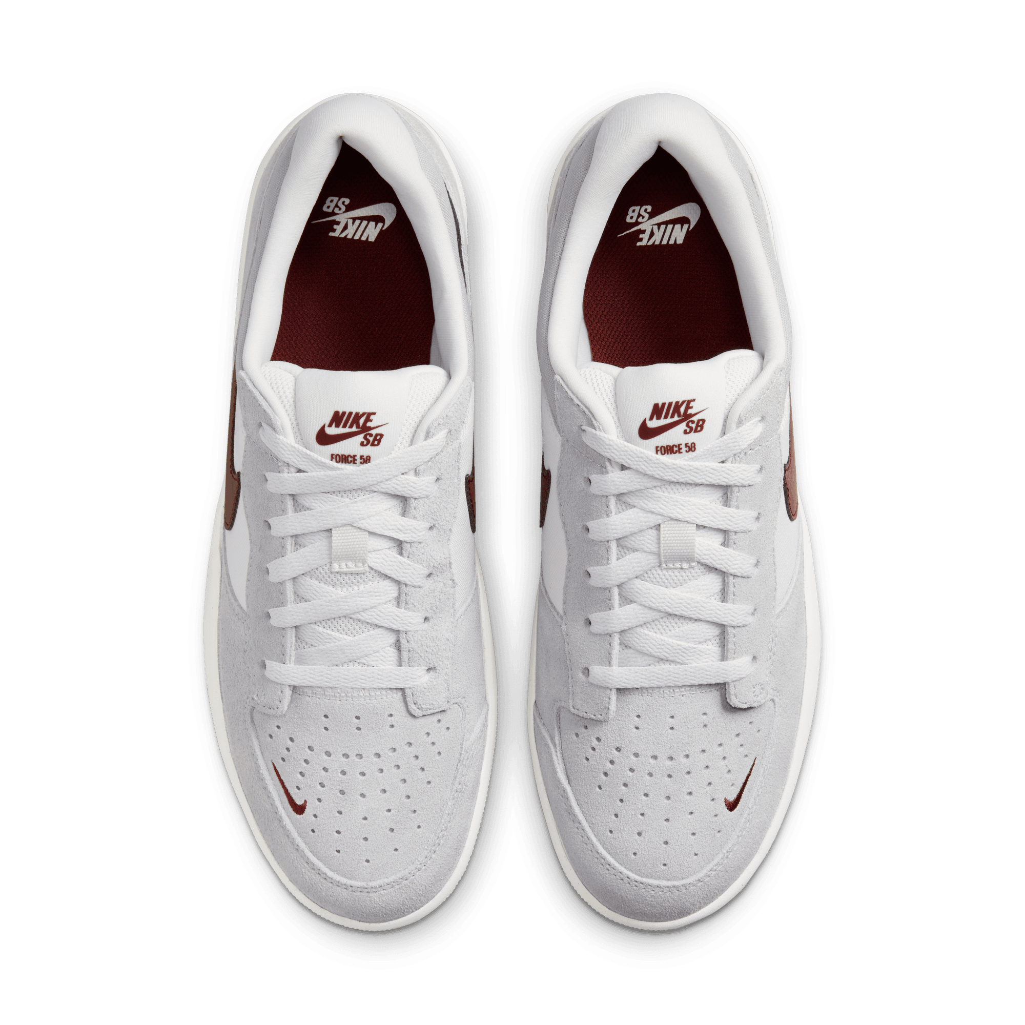 Platinum Tint Force 58 Nike SB Skate Shoe Top