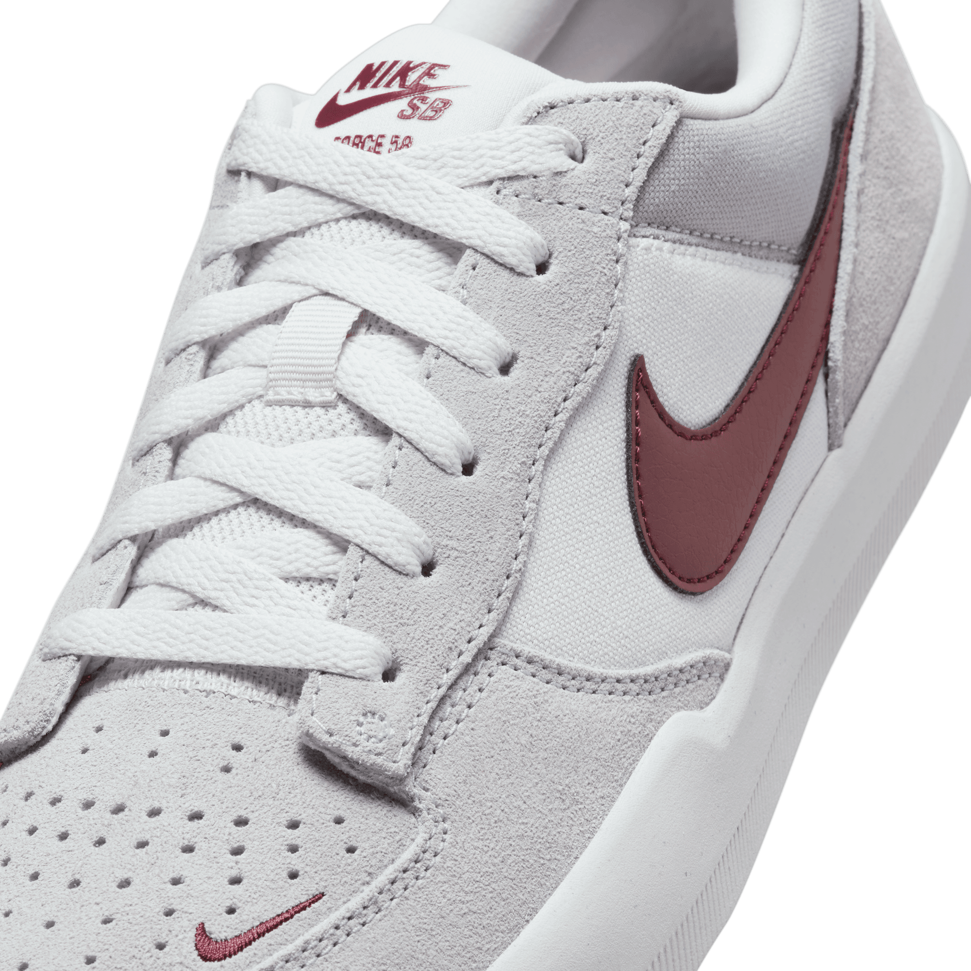 Platinum Tint Force 58 Nike SB Skate Shoe Detail