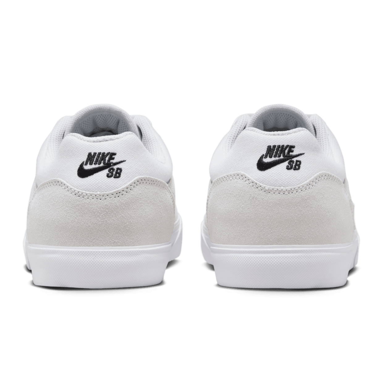 White Malor Nike SB Skate Shoe Back